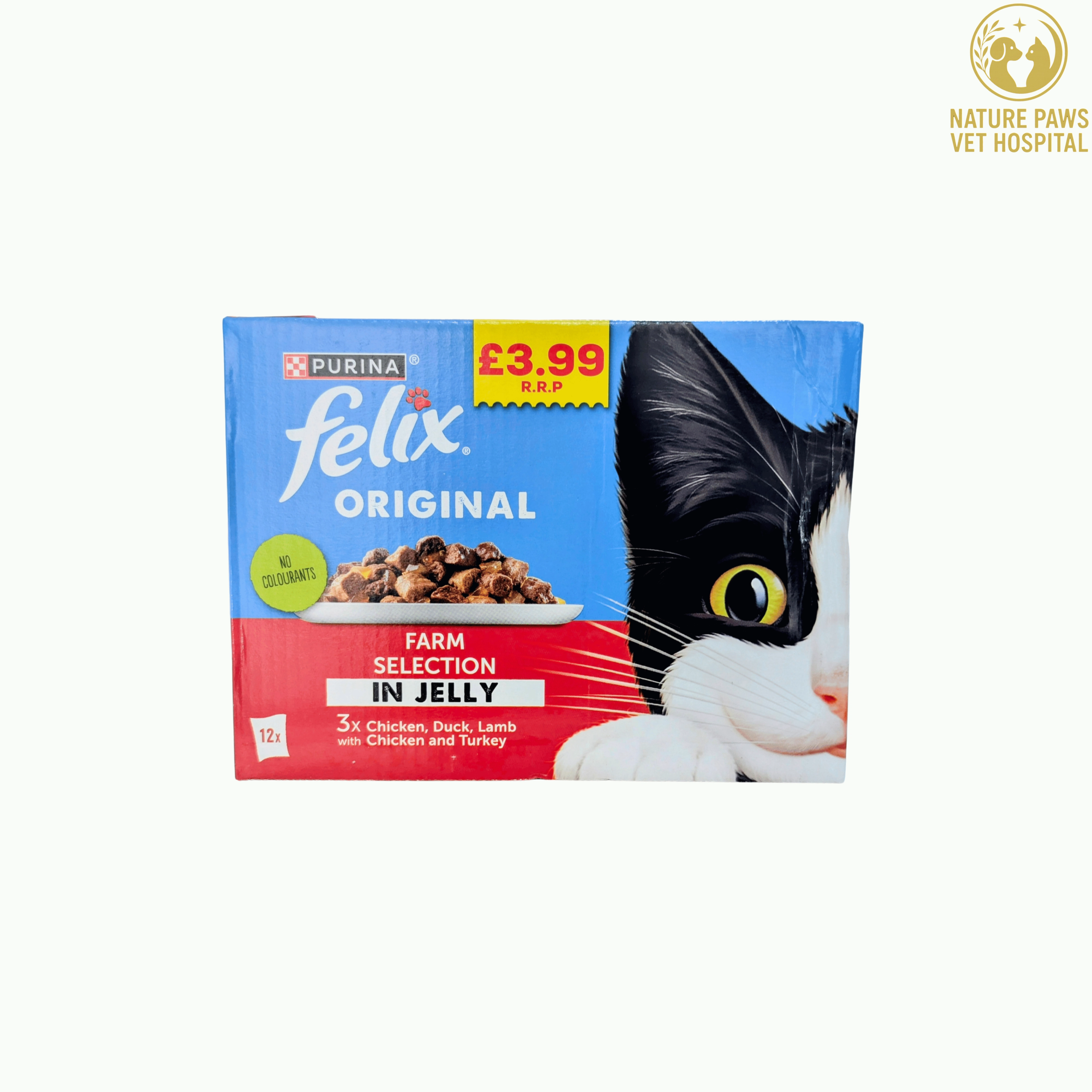 Felix Jelly With Chicken, Duck & Lamb - 12 Pouches Pack - Image 1