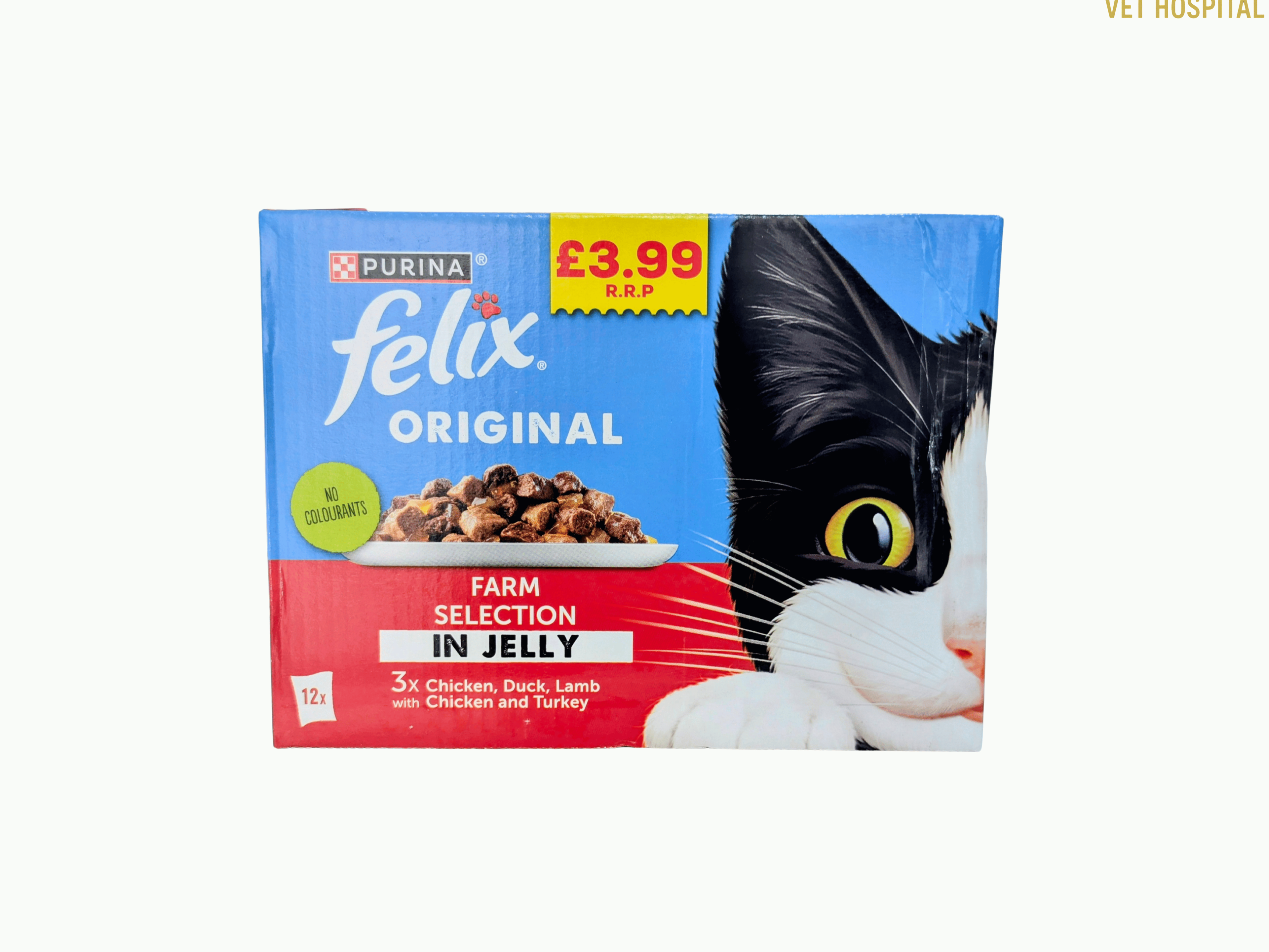 Felix Jelly With Chicken, Duck & Lamb - 12 Pouches Pack