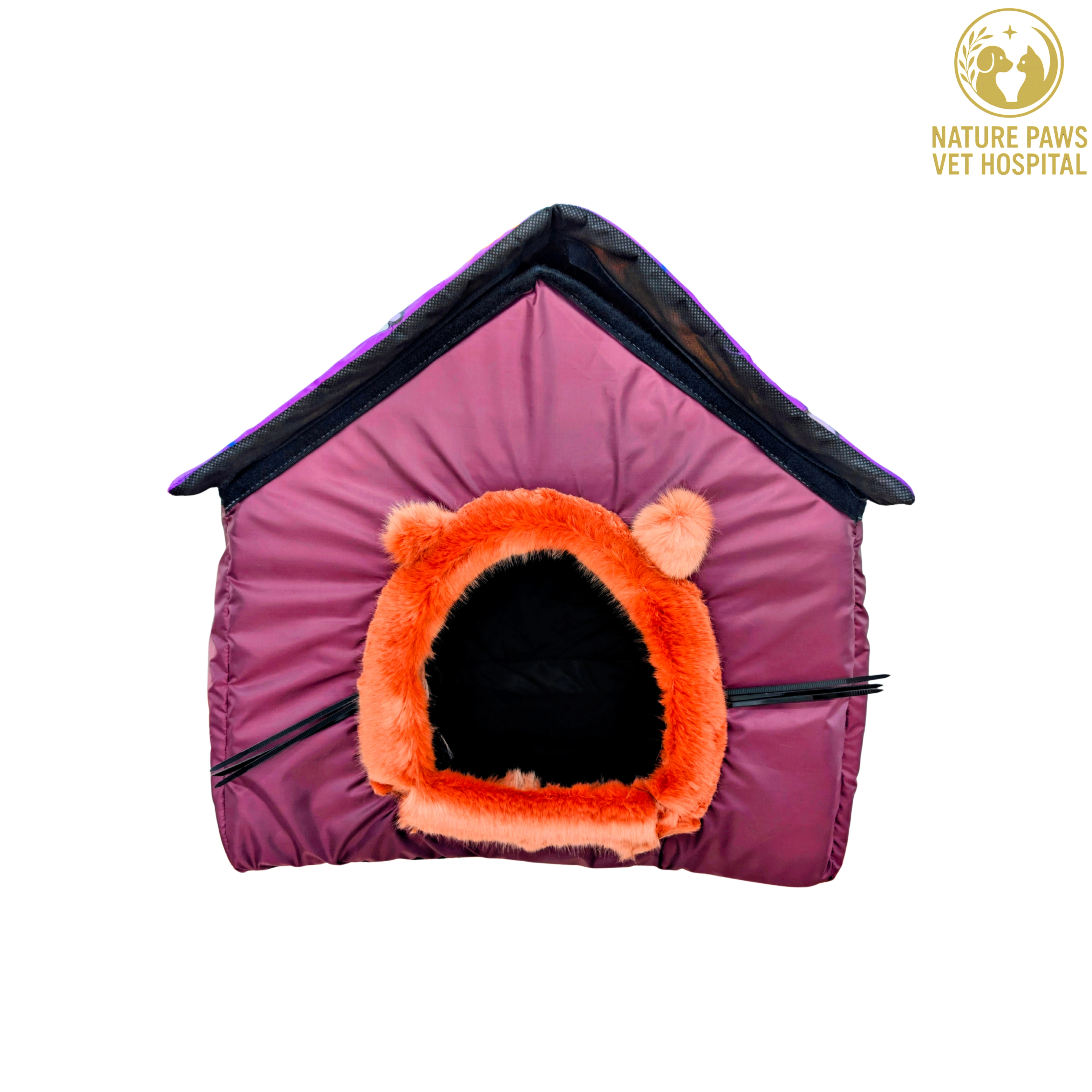 Furry Face Parashoot Cat House - Image 1