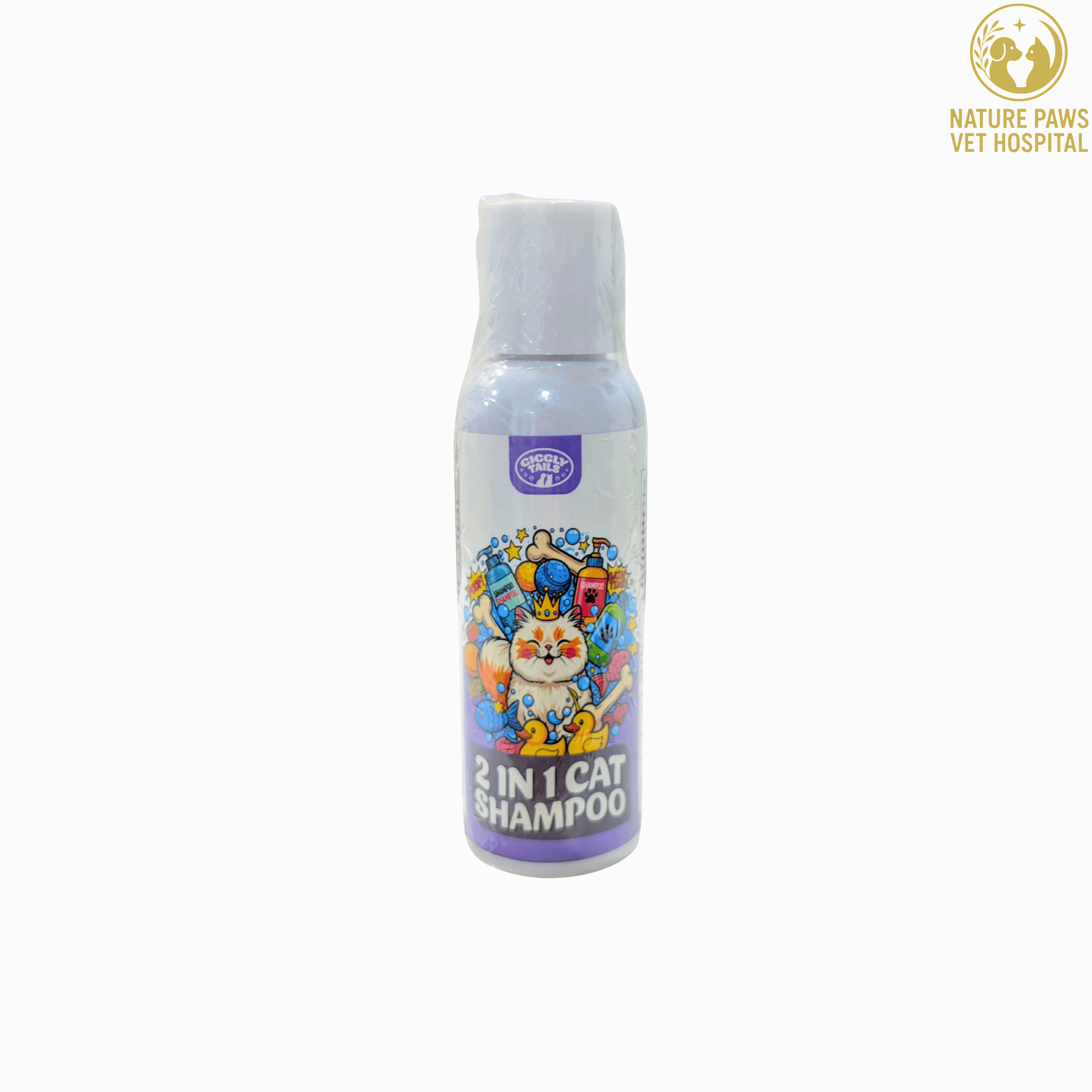 Giggly Tails 2 in 1 Cat Shampoo - 100ml