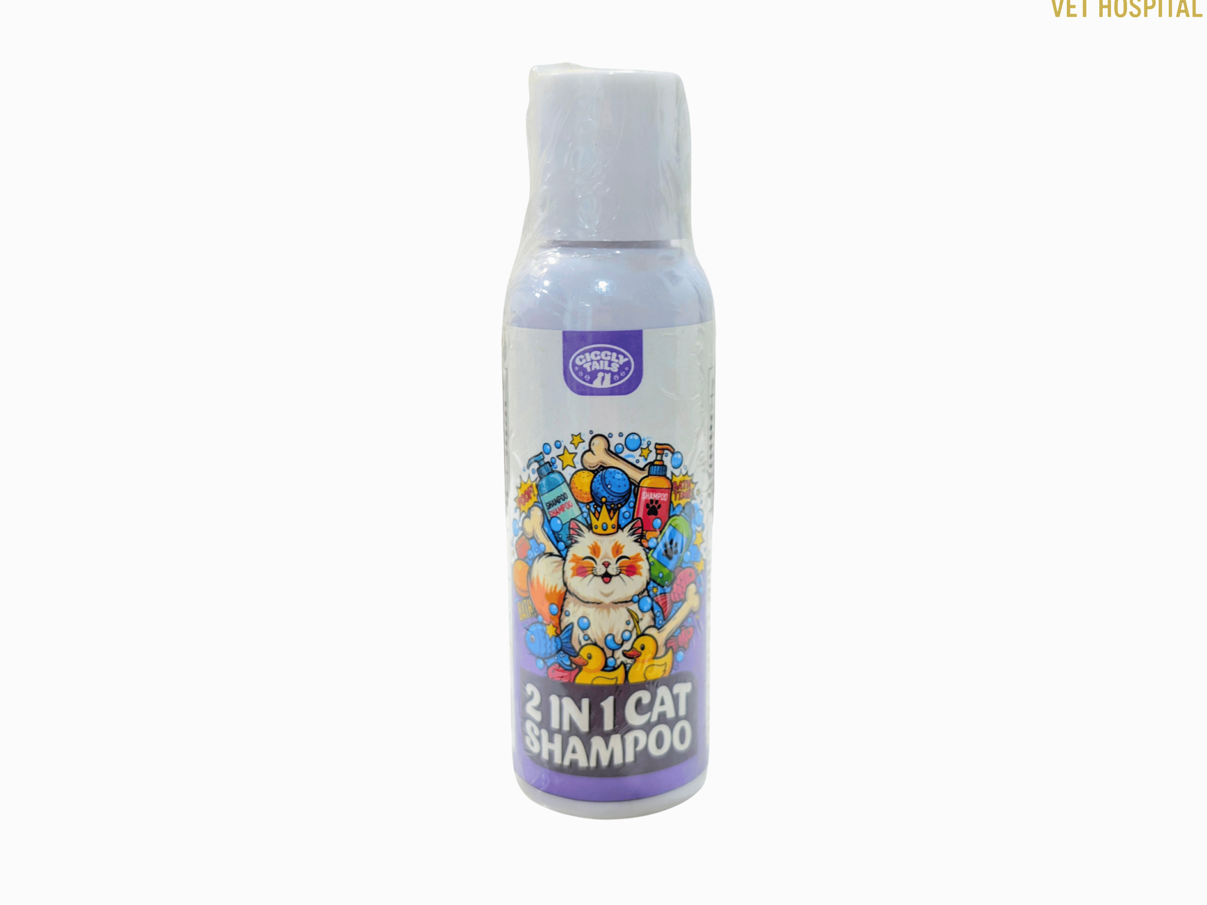 Giggly Tails 2 in 1 Cat Shampoo - 100ml