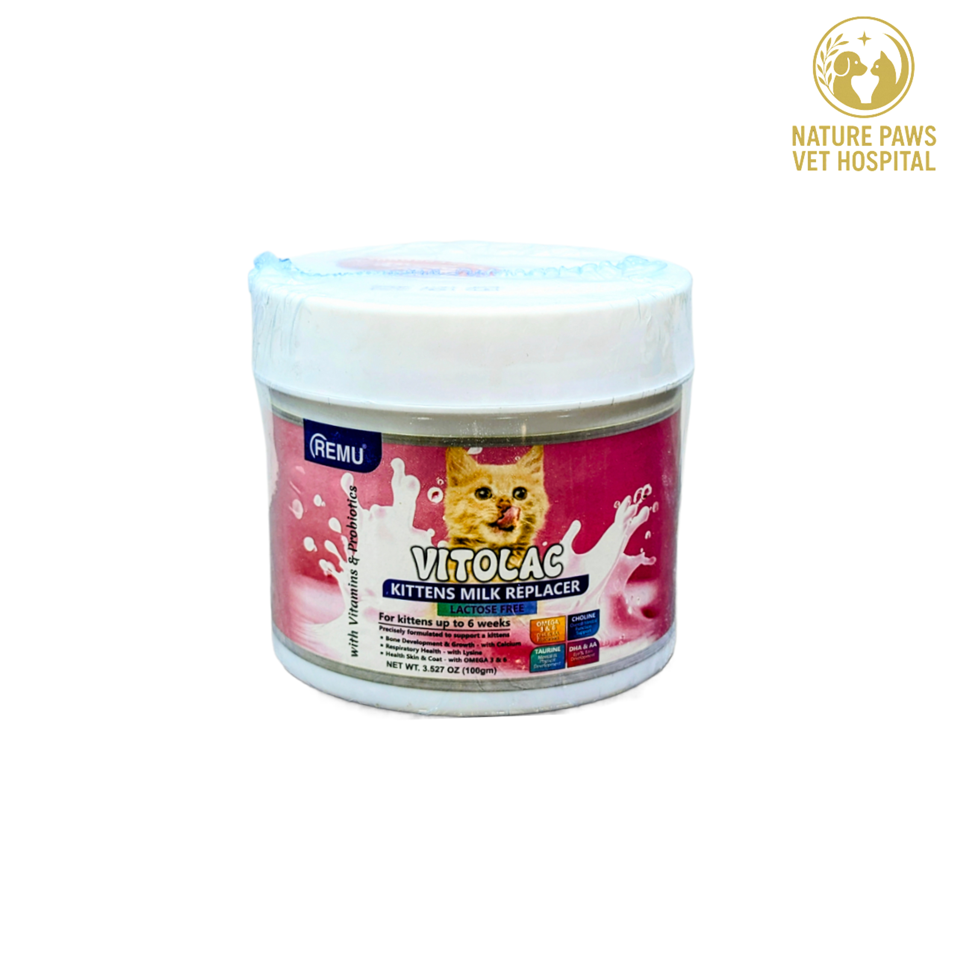 Remu Vitolac Milk Replacer For Kittens - 100g - Image 1