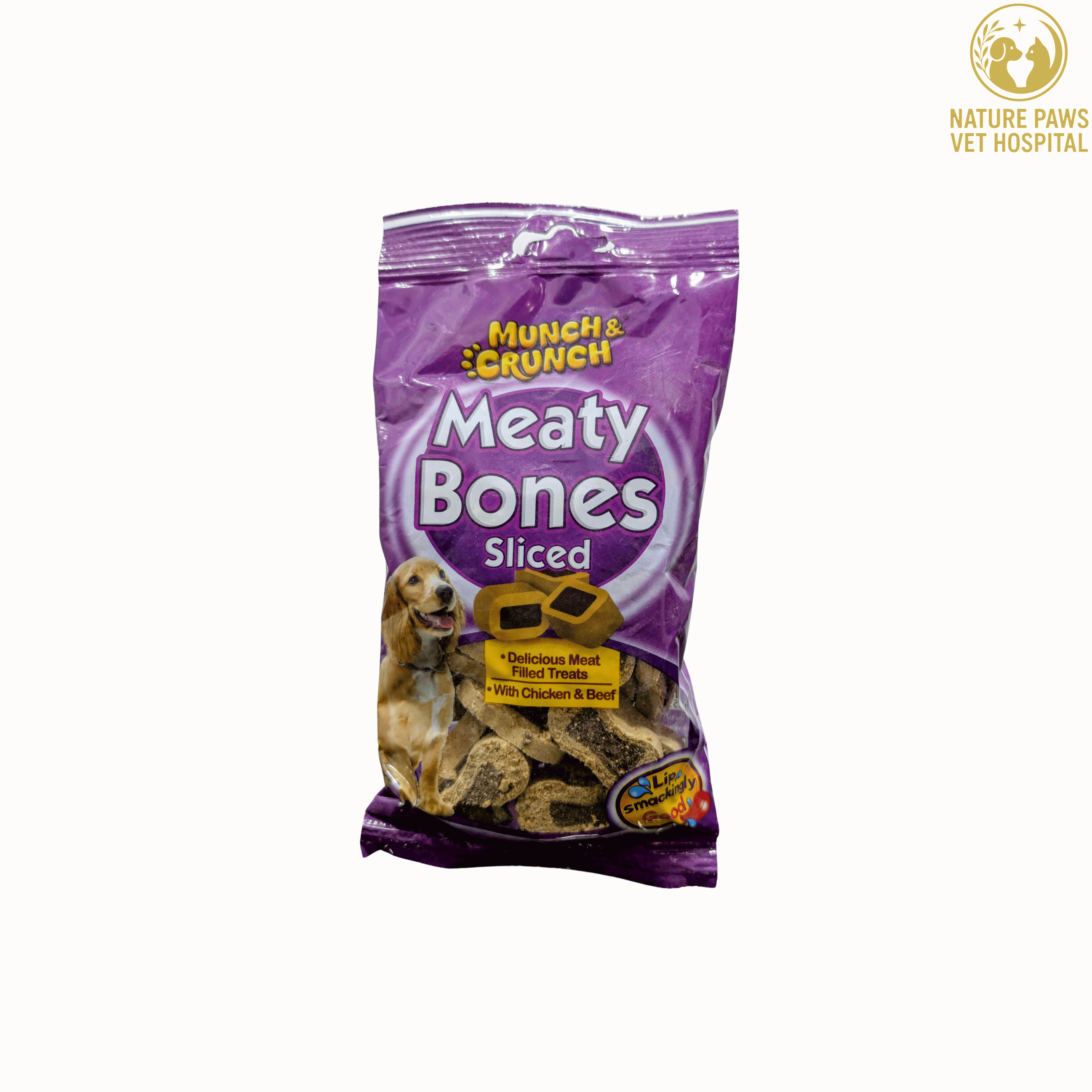Munch & Crunch Sliced Meaty Bones - 140g