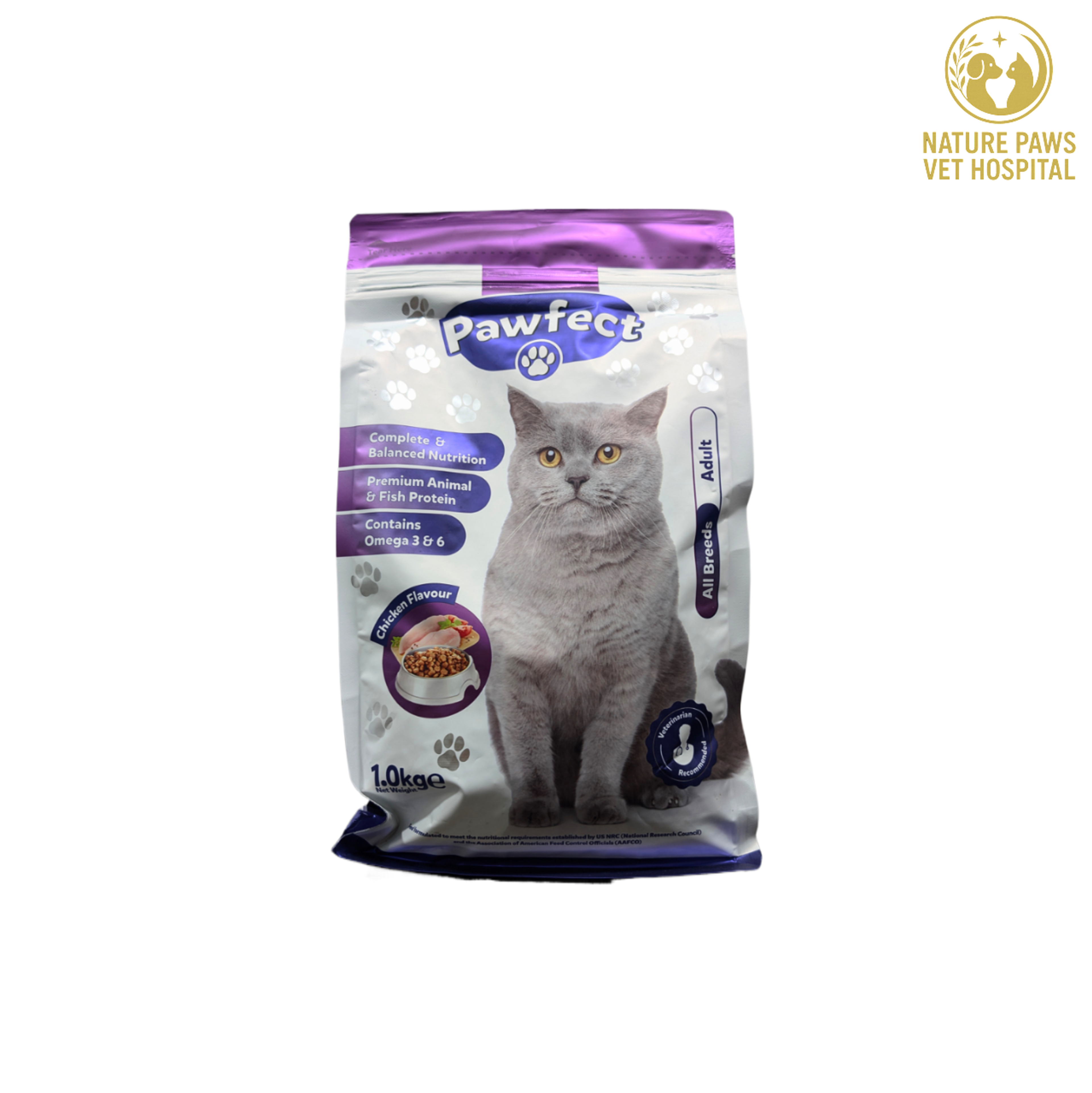 Pawfect Adult Cat Food With Chicken Flavour - 1kg Pack - Image 1