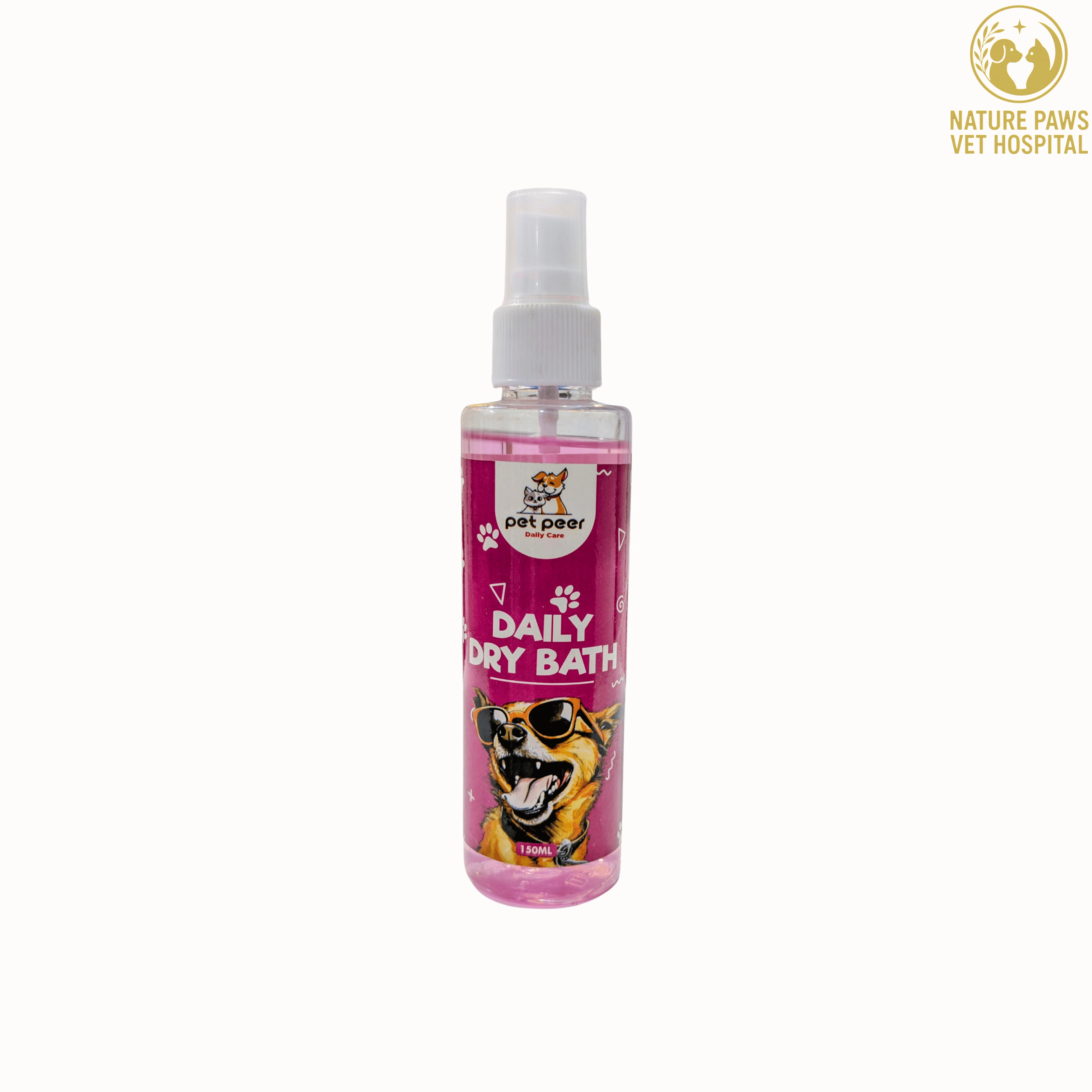 Pet Peer Daily Dry Bath For Dogs - 150ml - Image 1