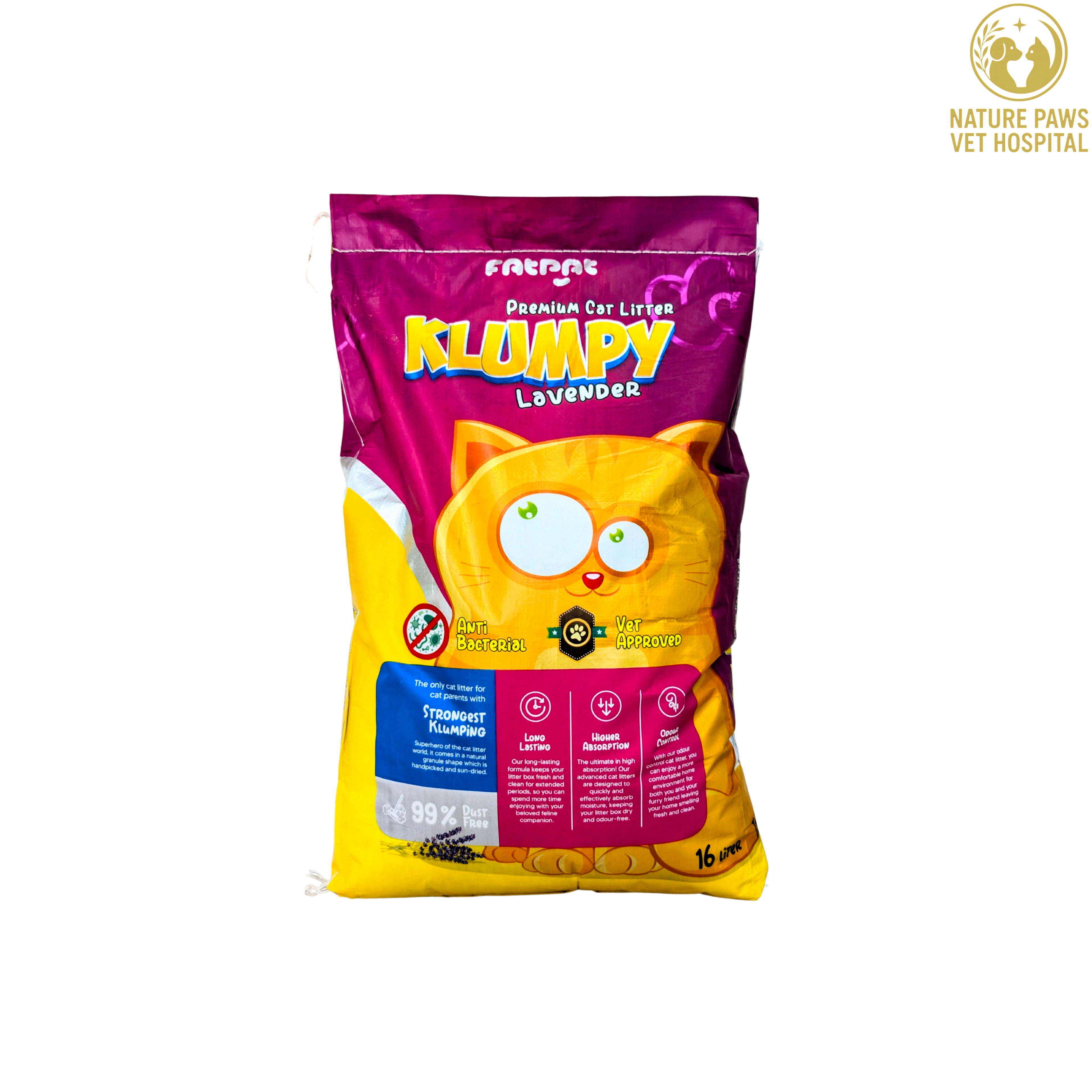 Klumpy Levender Cat Litter - 12L - Image 1