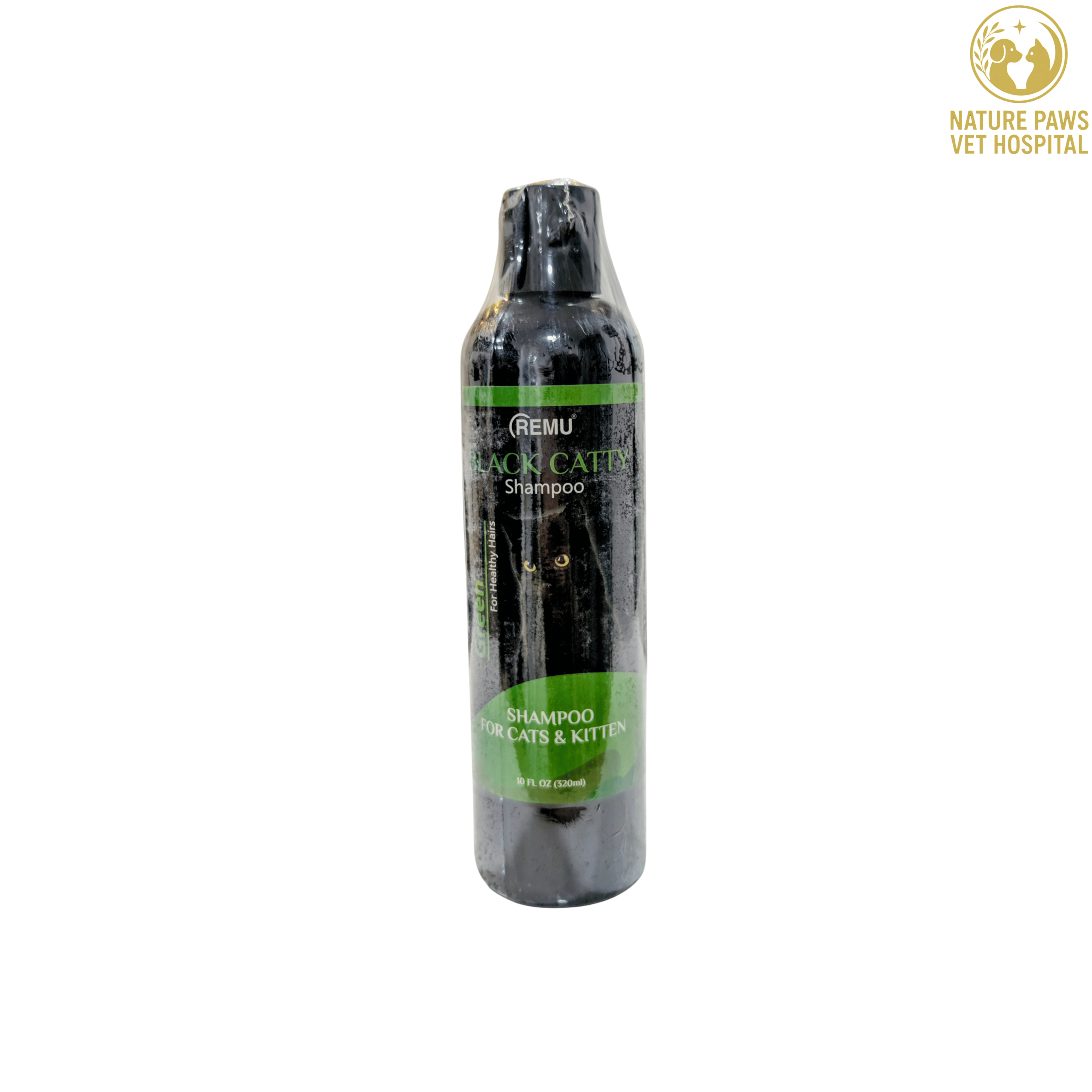 Black Catty Shampoo For Cats & Kittens (For Healthy Hairs) - 320ml - Image 1