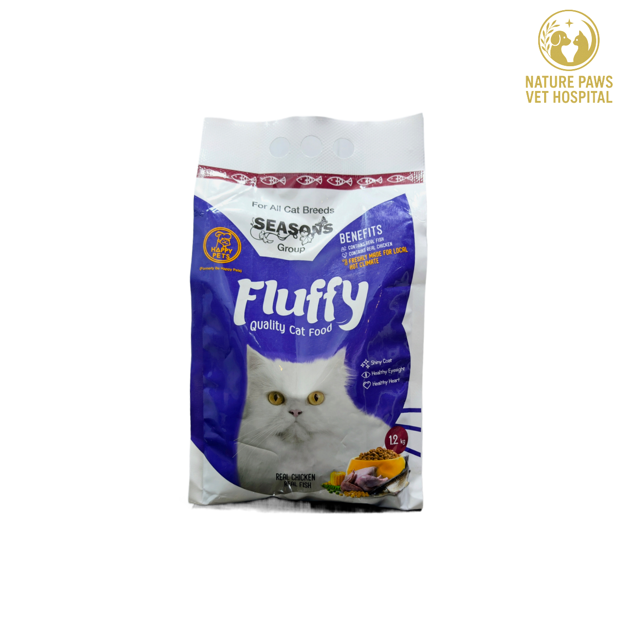 Fluffy Cat Food ( For all breed cats) 1.5kg Pack - Image 1