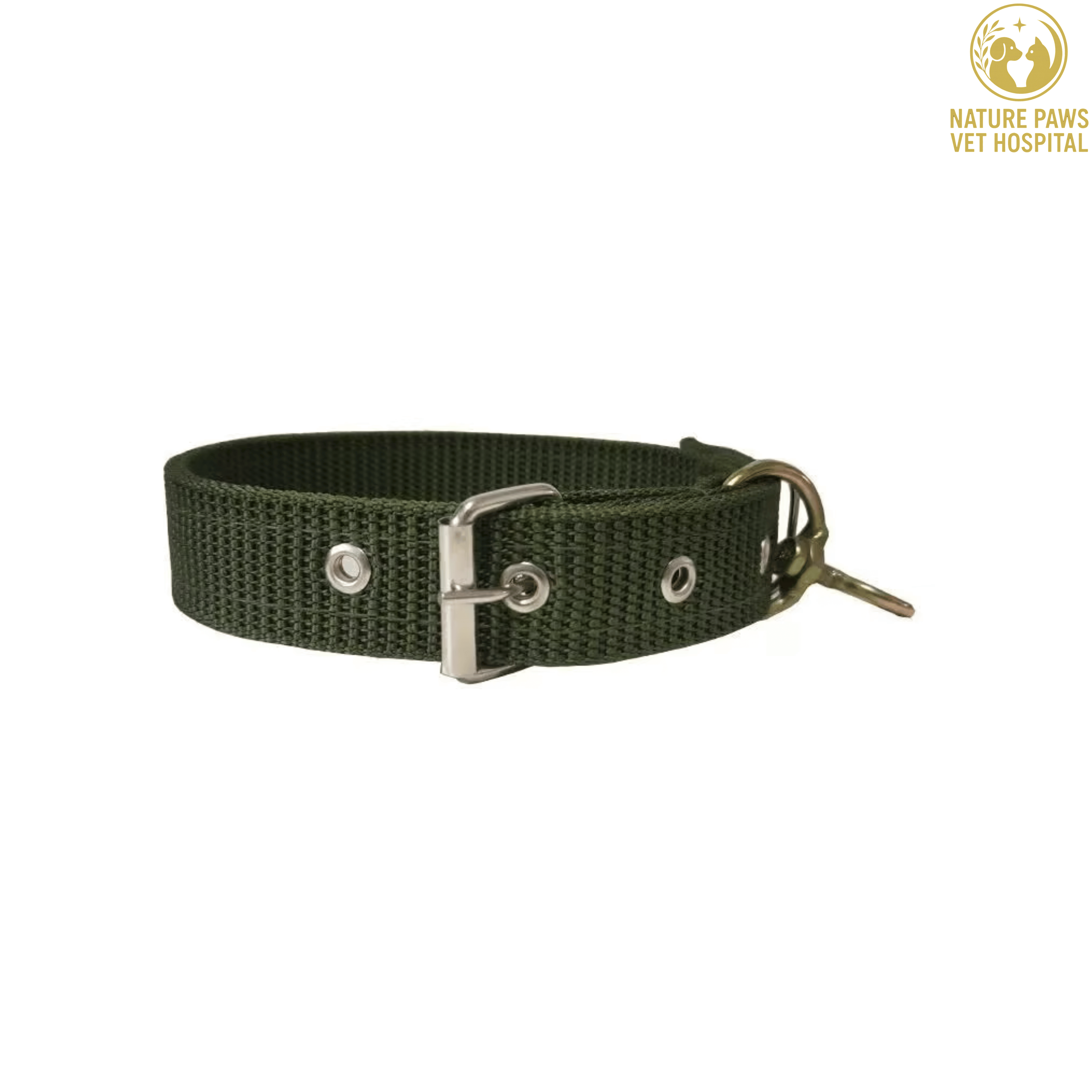 Soft Nylon Padded Adjustable Collar For Dogs thumbnail 3