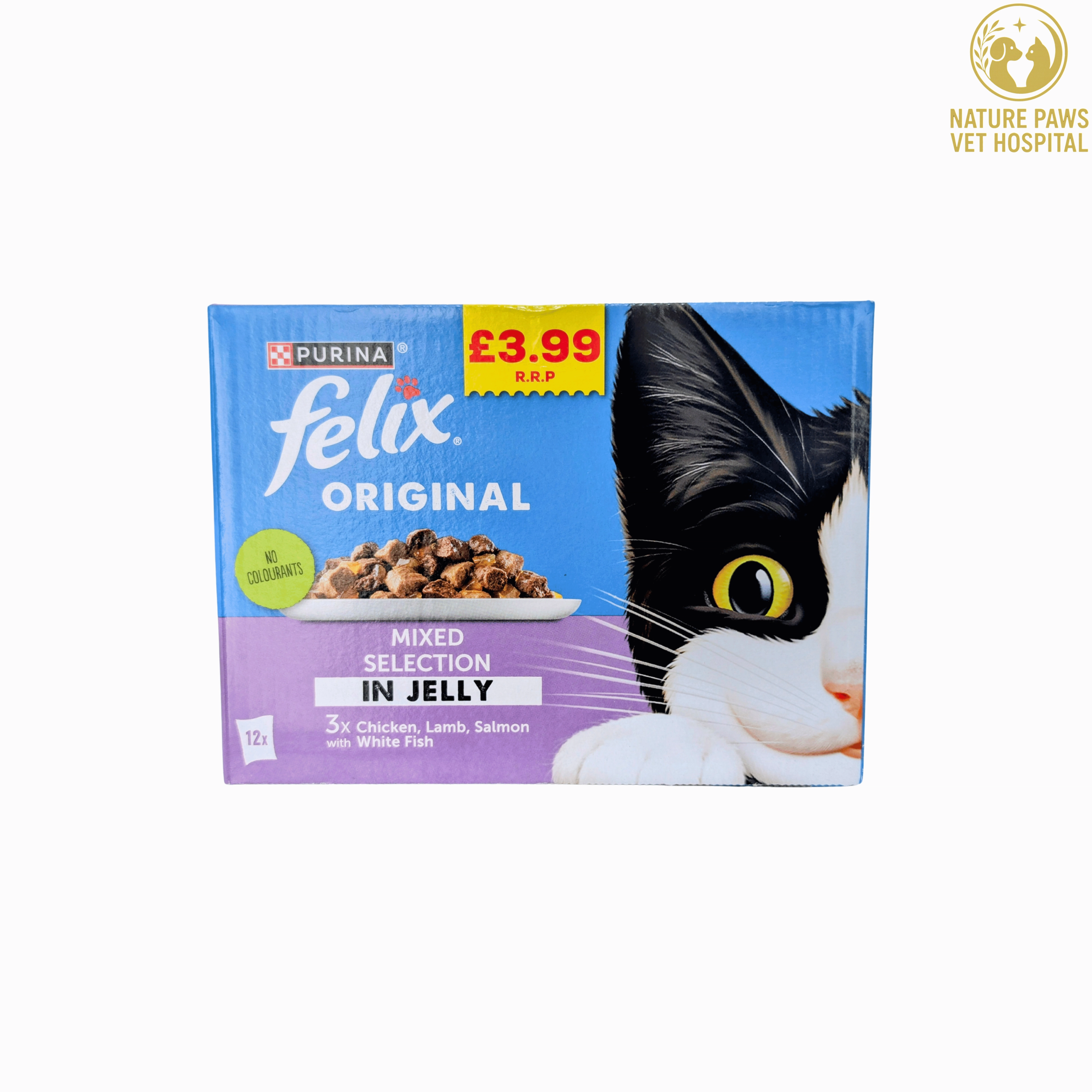 Felix Jelly With Chicken, Lamb & Salmon - 12 Pouches Pack - Image 1
