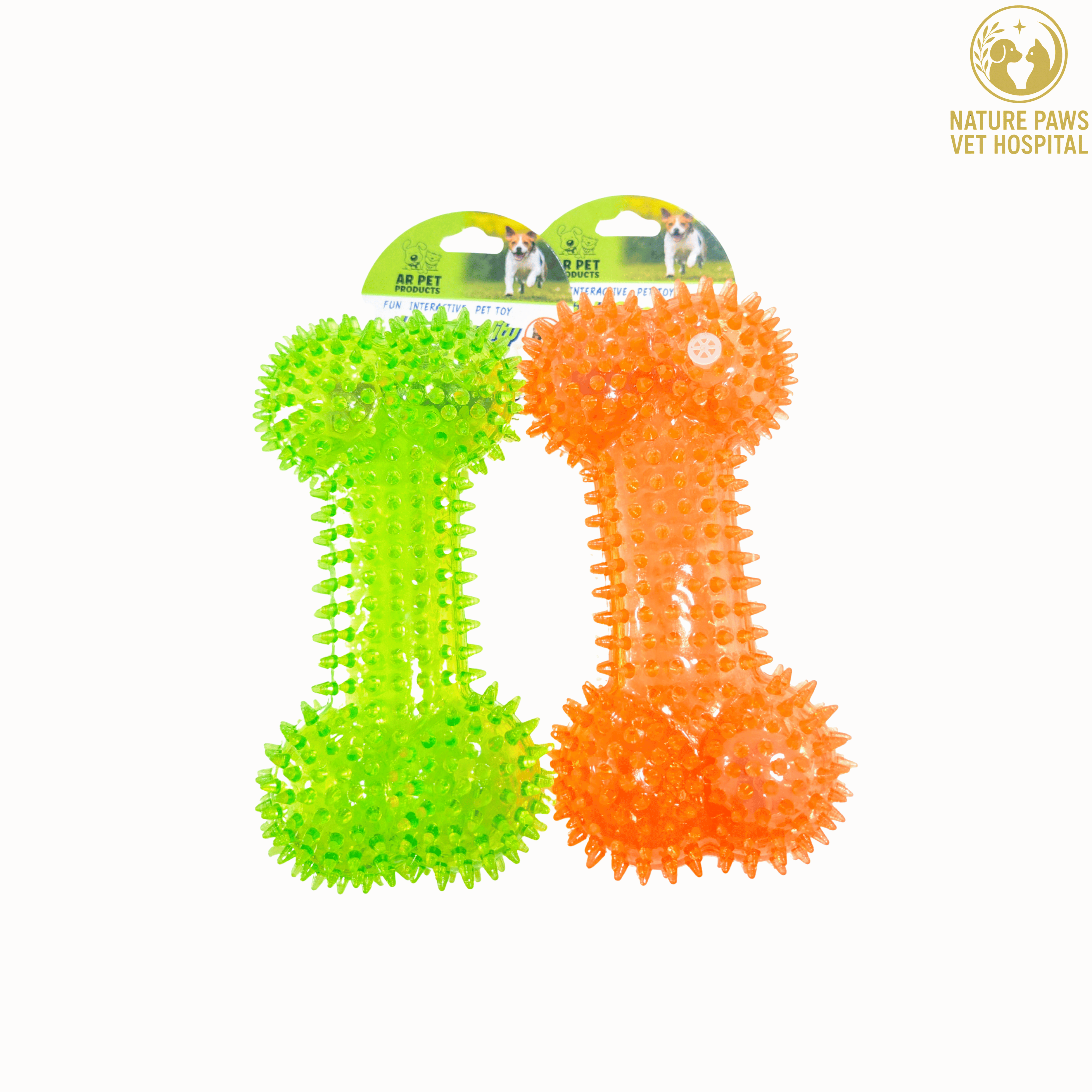 Durable Dog Rubber Bone Toy (Large)
