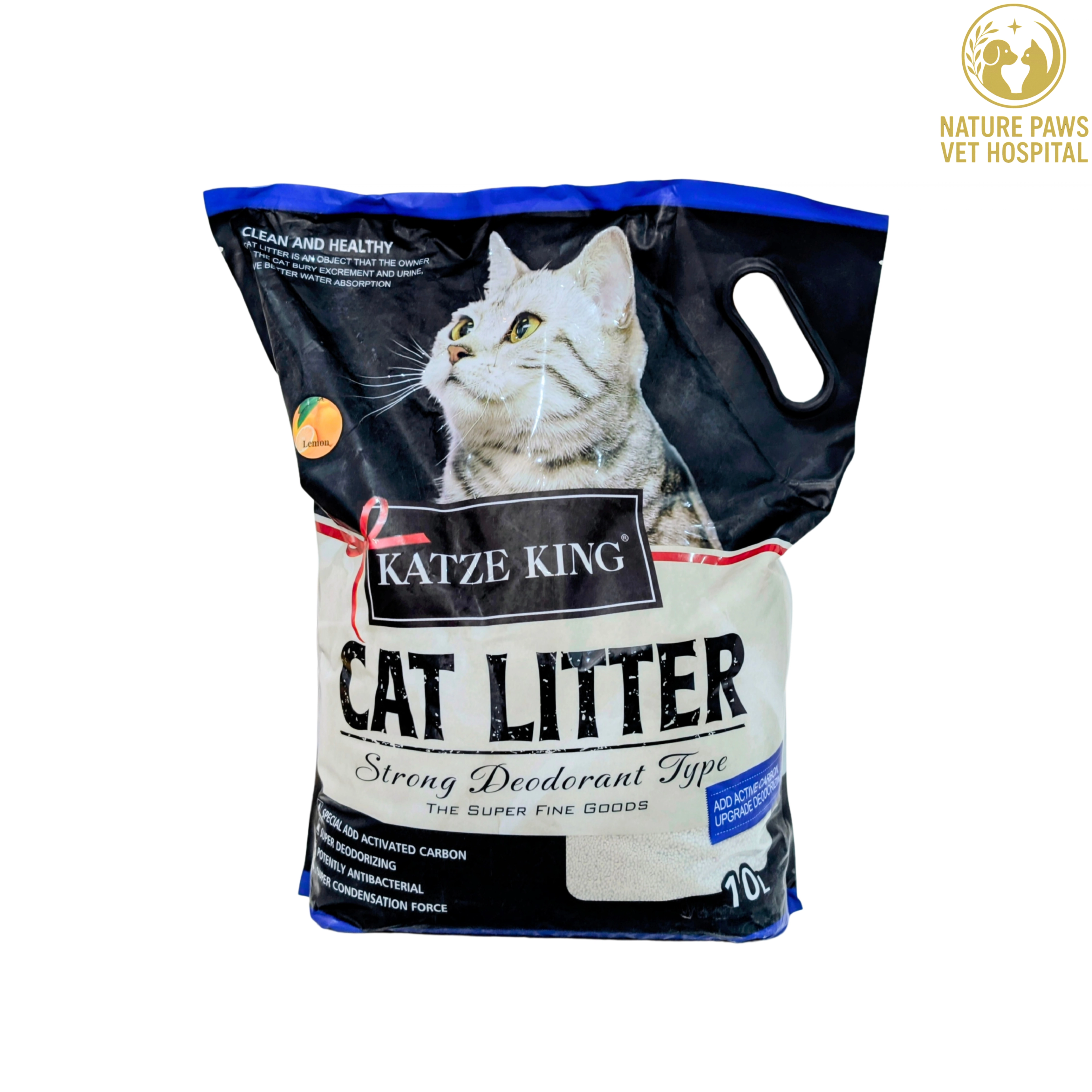 Katze King Cat Litter Lemon Scent - 10L - Image 1
