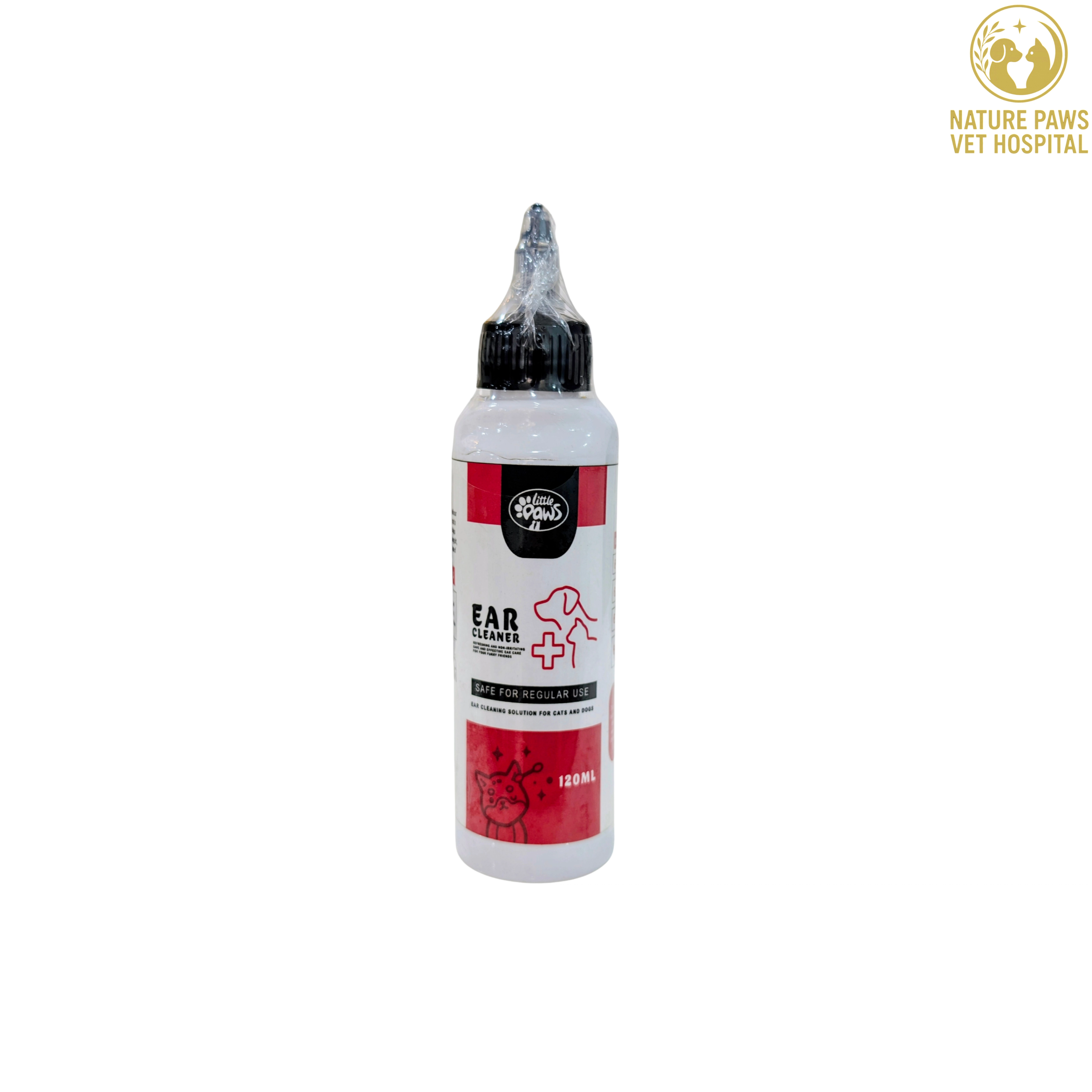 Little Paws Ear Cleaner For Cats & Dogs- 120ml - Image 1
