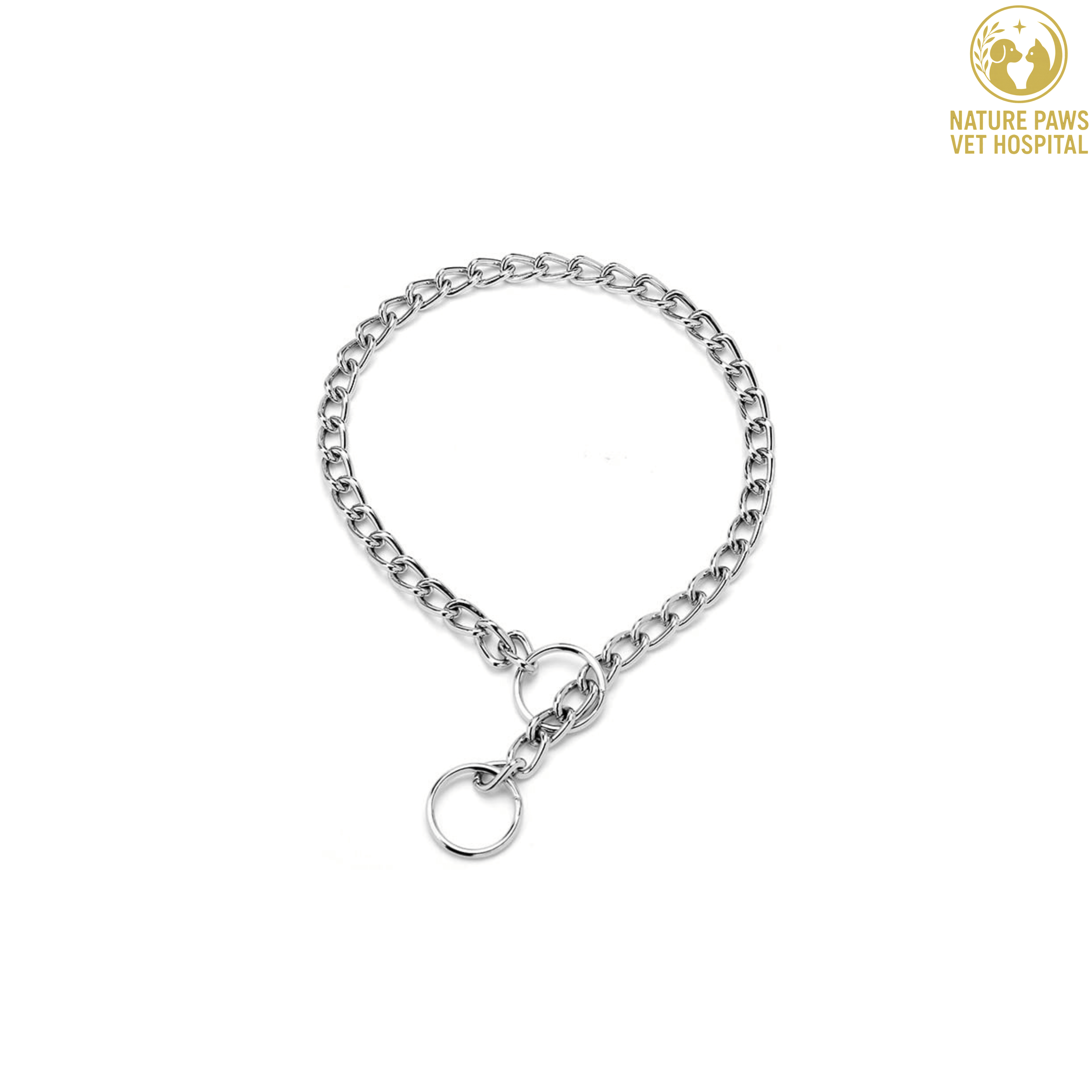 Dog Silver Choke Chain thumbnail 2