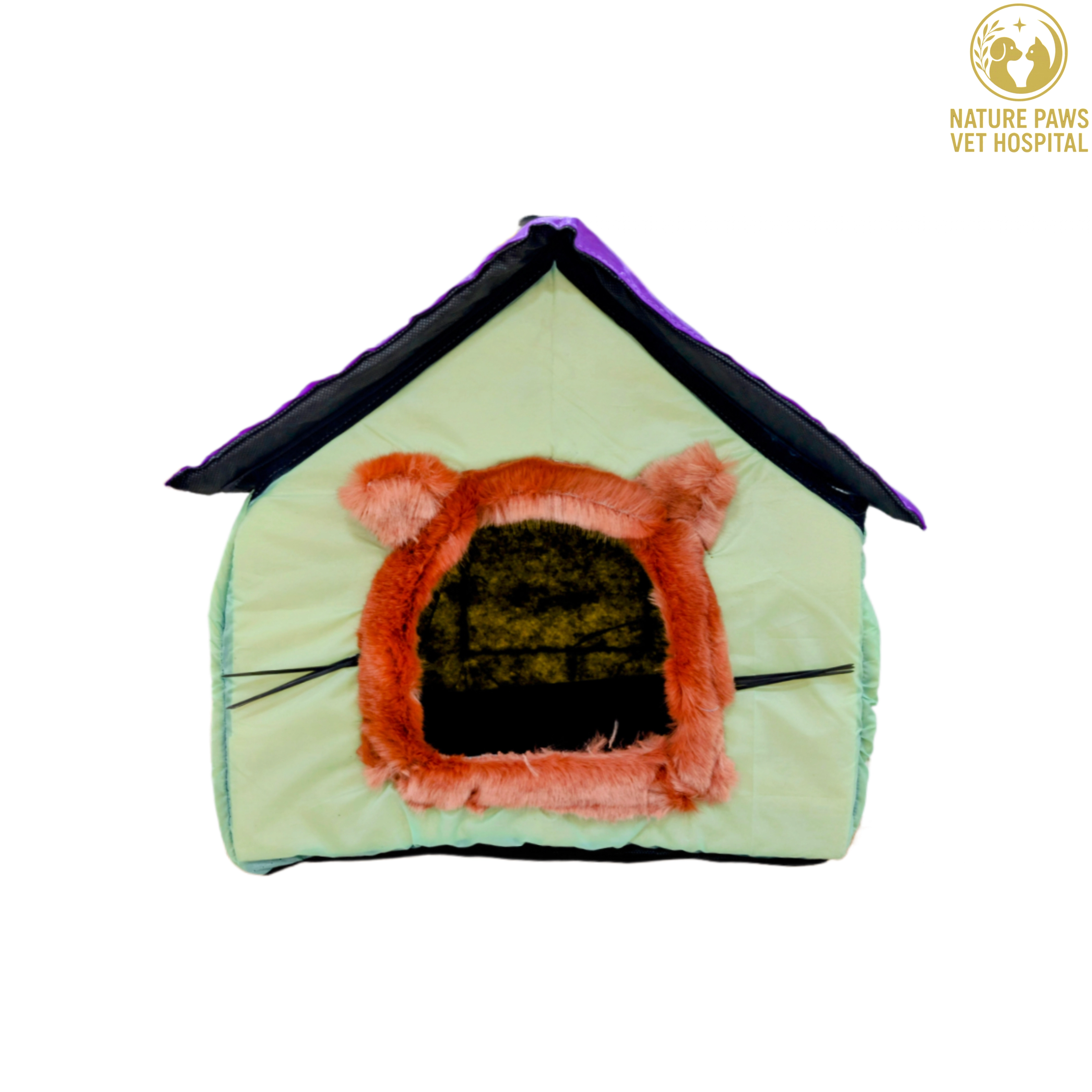 Furry Face Parashoot Cat House - Image 1