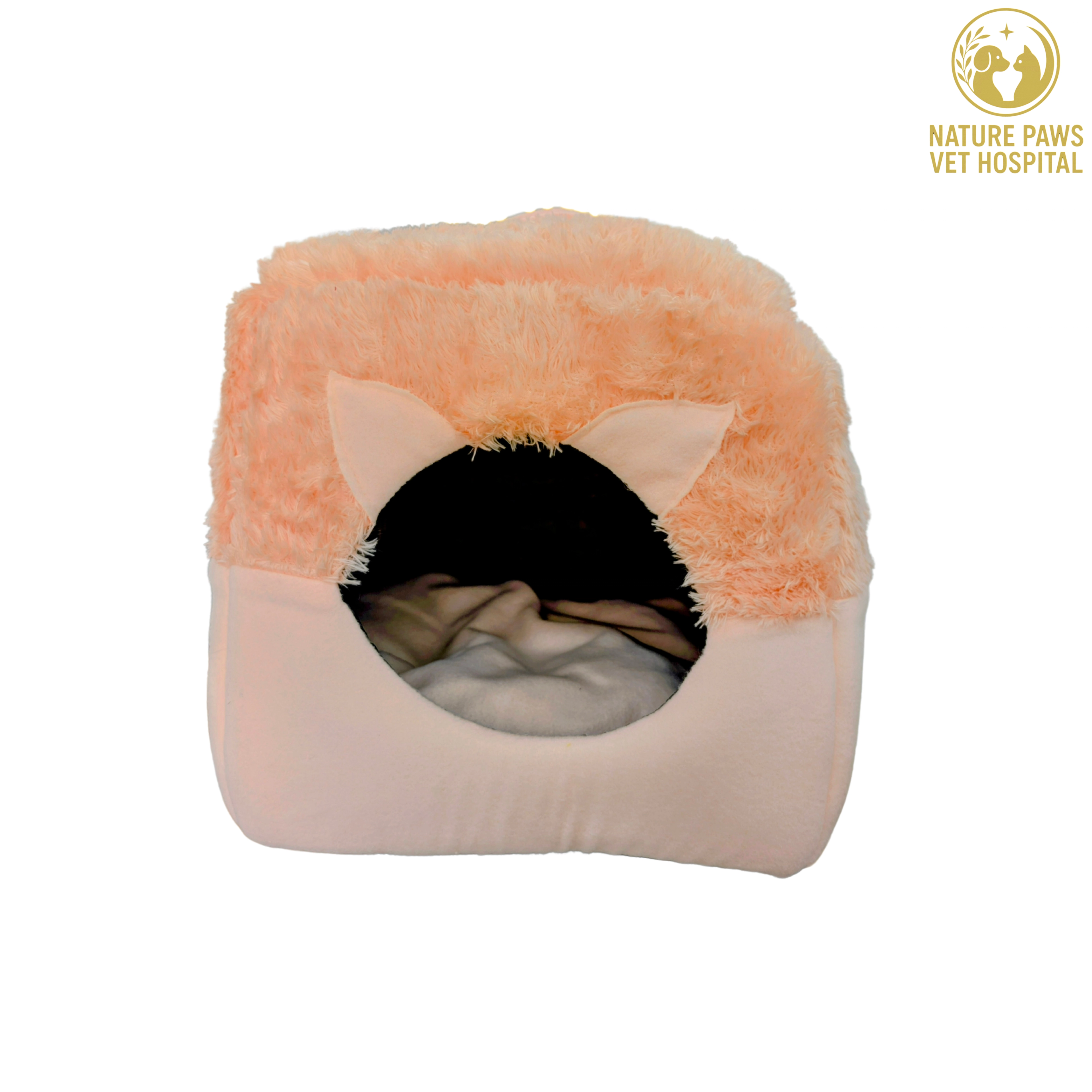 Fur Sofa Cum Bed House For Cats - Image 1