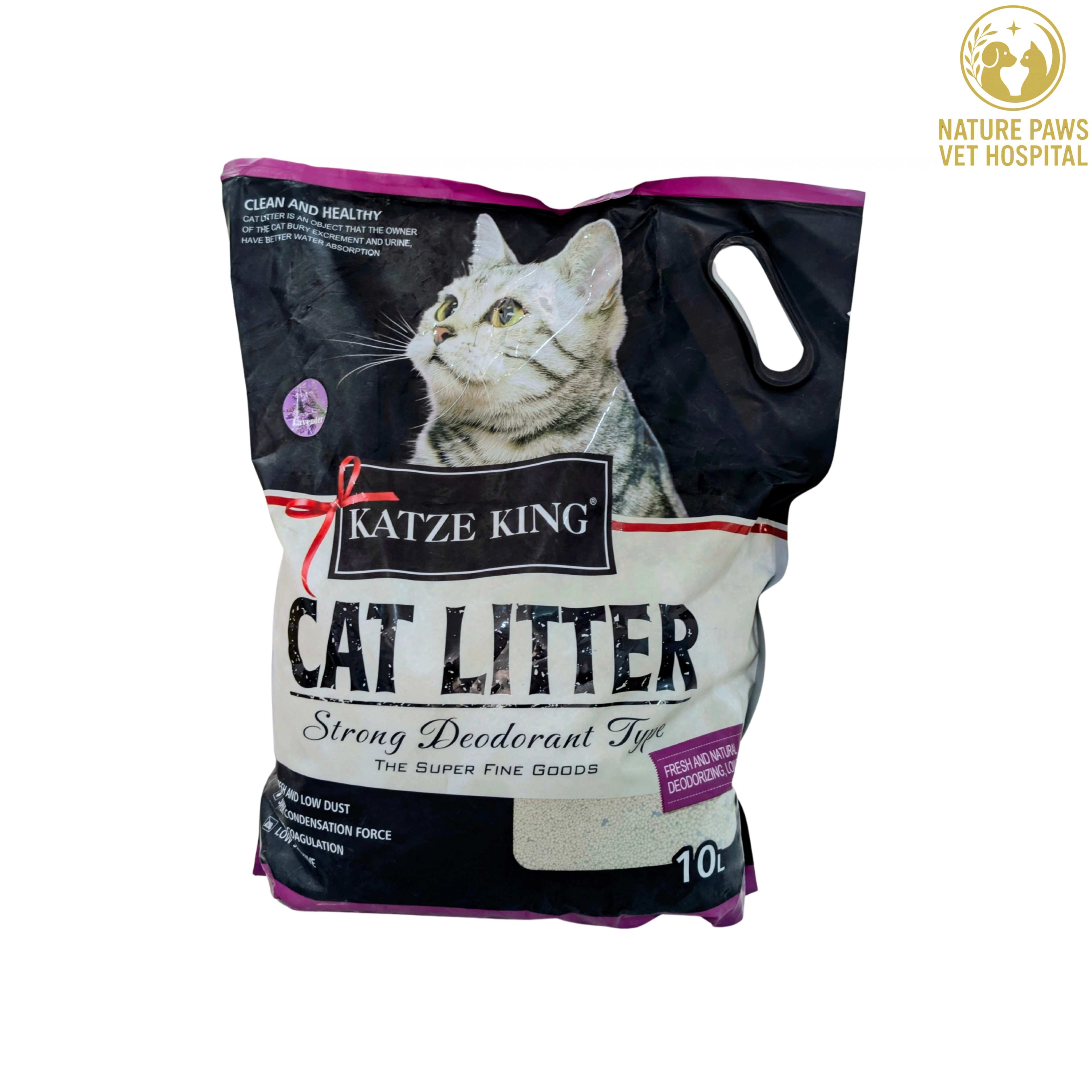 Katze King Cat Litter With Lavender Scent- 10L  - Image 1