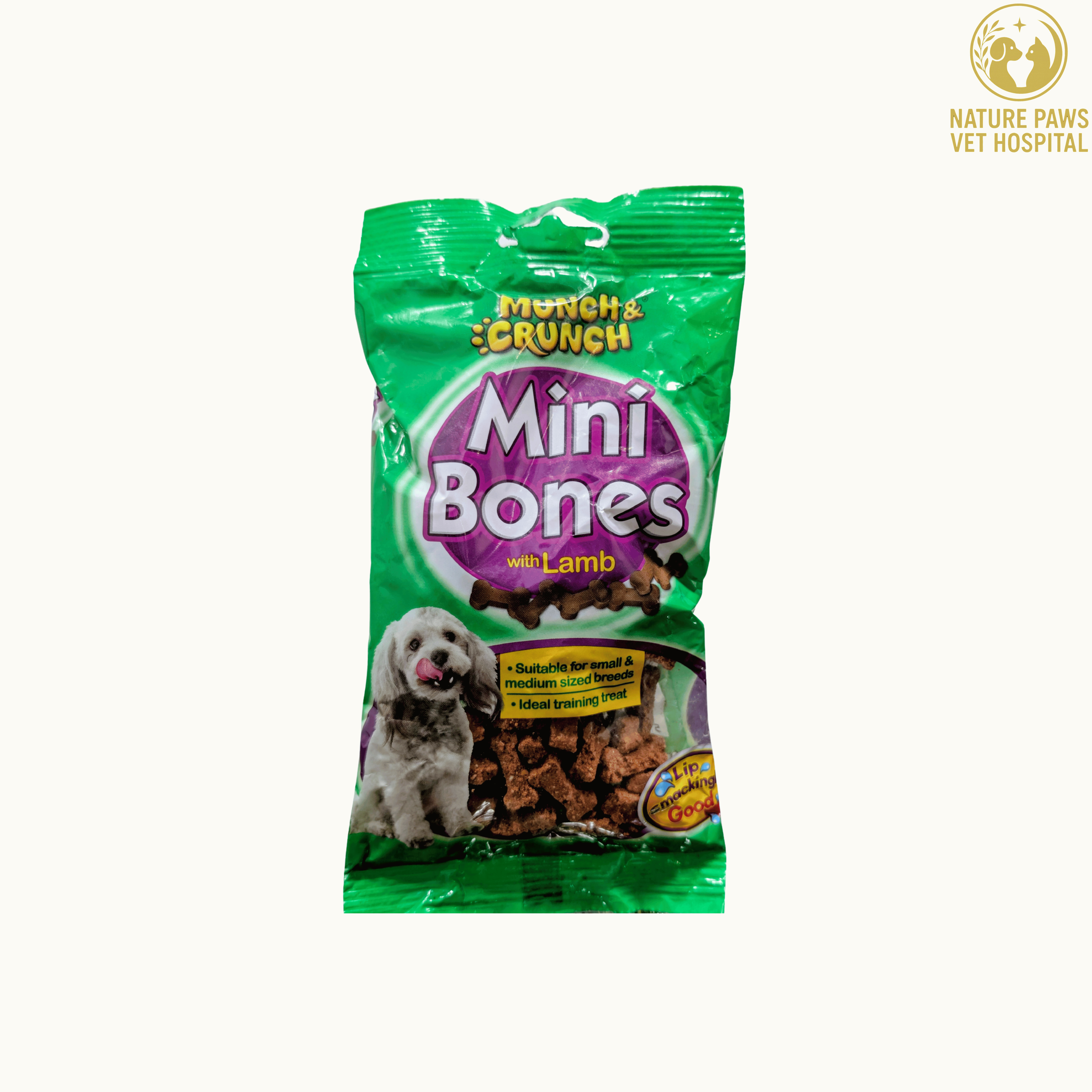 Munch & Crunch Mini Bones With Lamb - 140g 