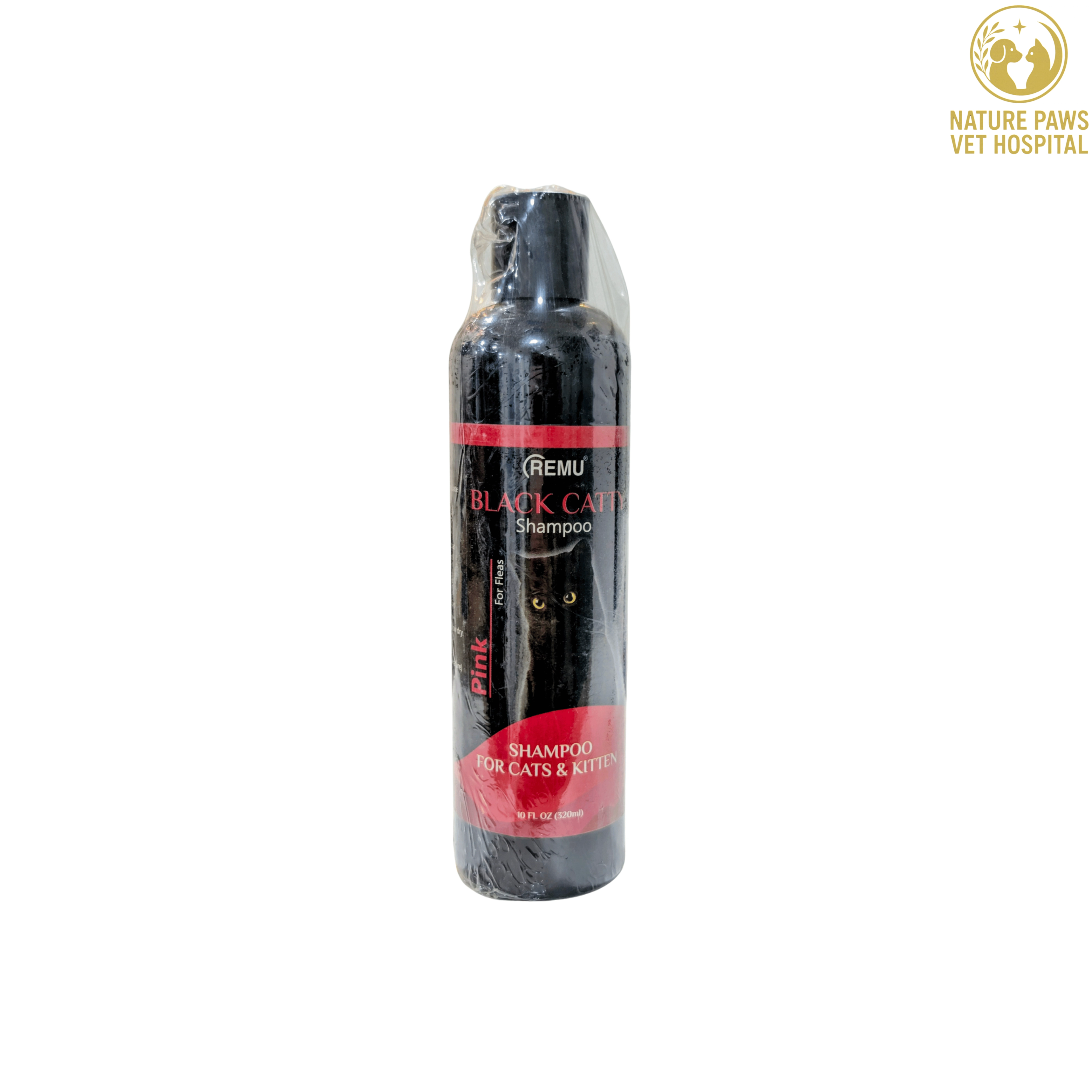 Black Catty Shampoo For Cats & Kittens (For Flees) - 320ml - Image 1