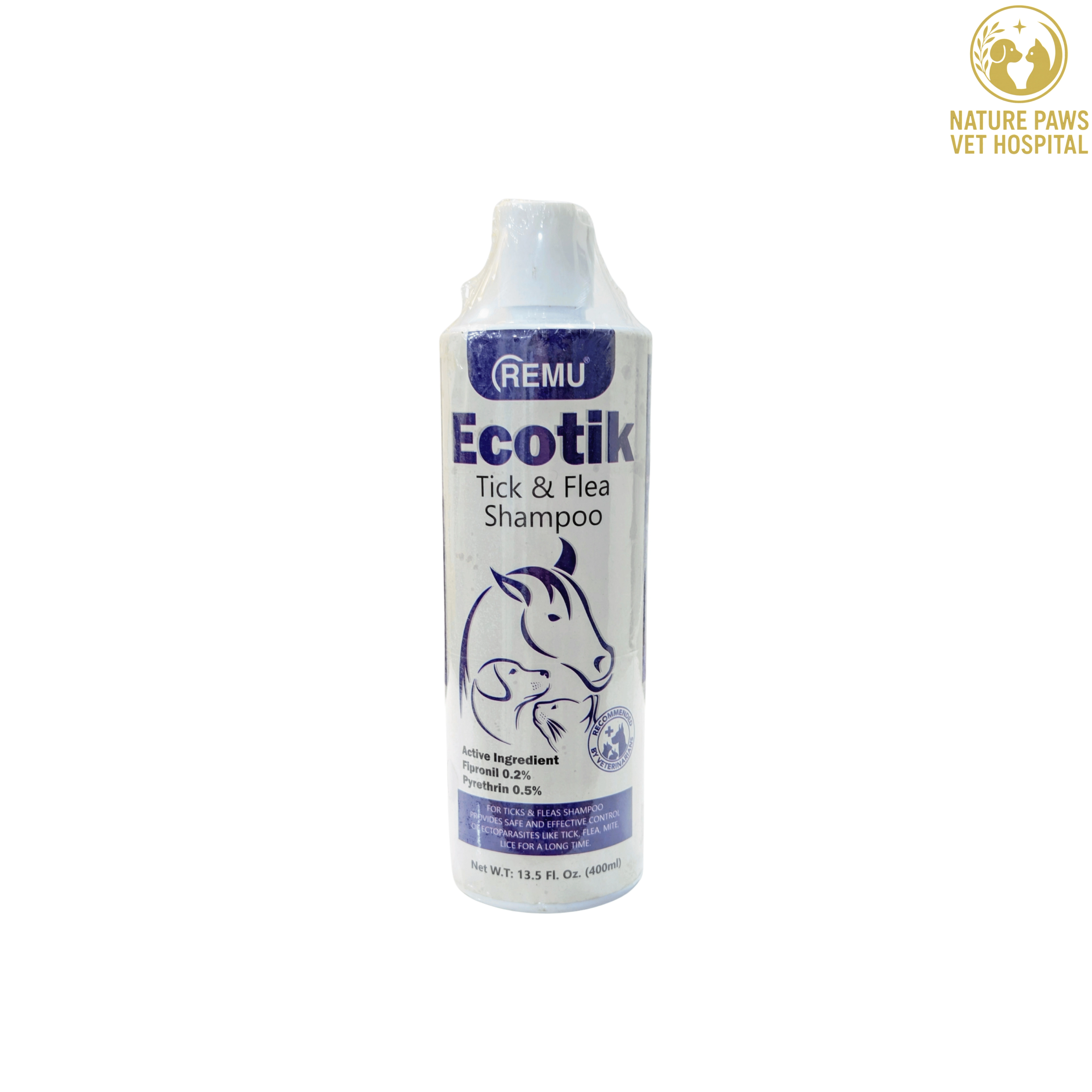 Ecotik Flea & Tick Shampoo For Cats & Dogs - Image 1