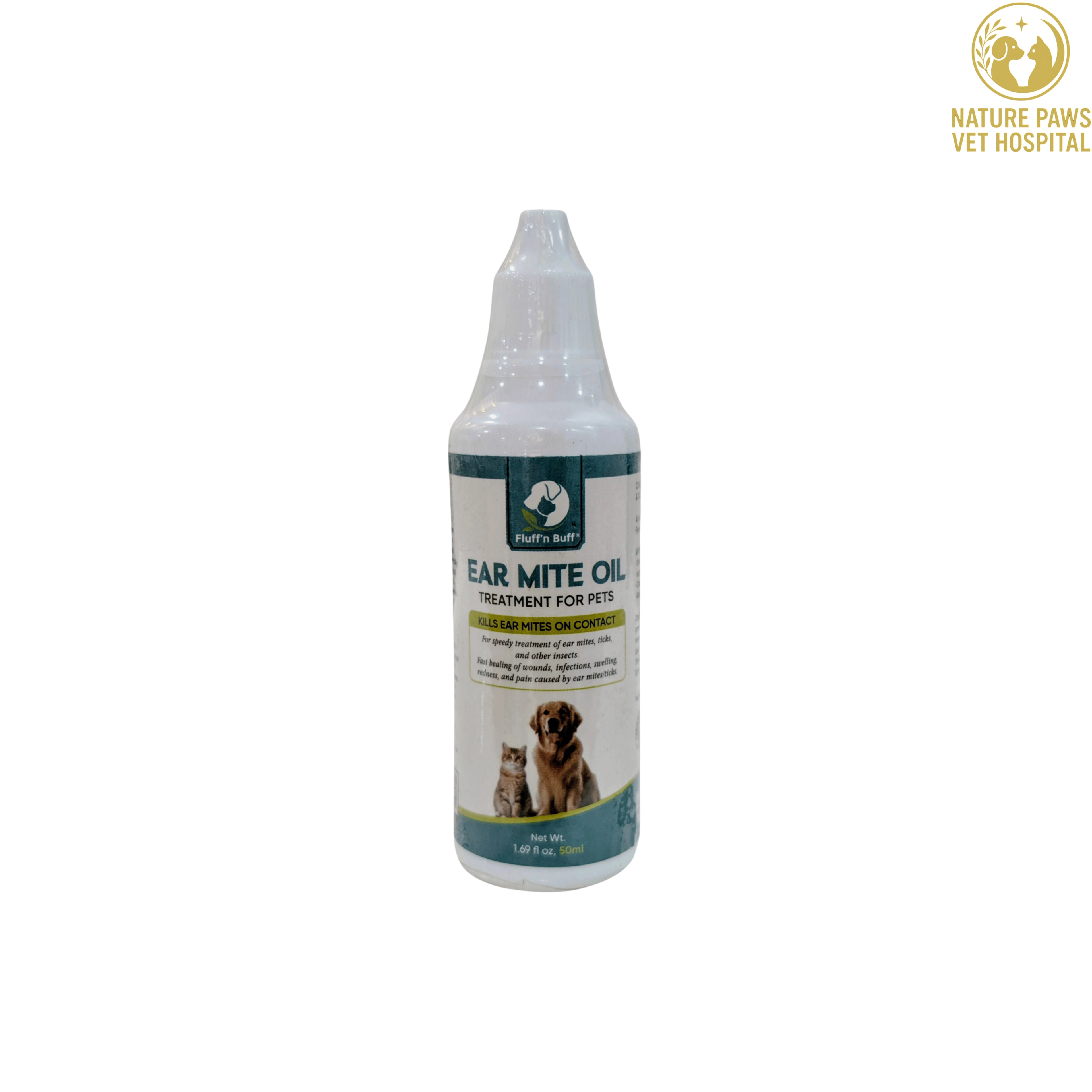Fluff'n Buff Ear Mite Oil - 50ml - Image 1
