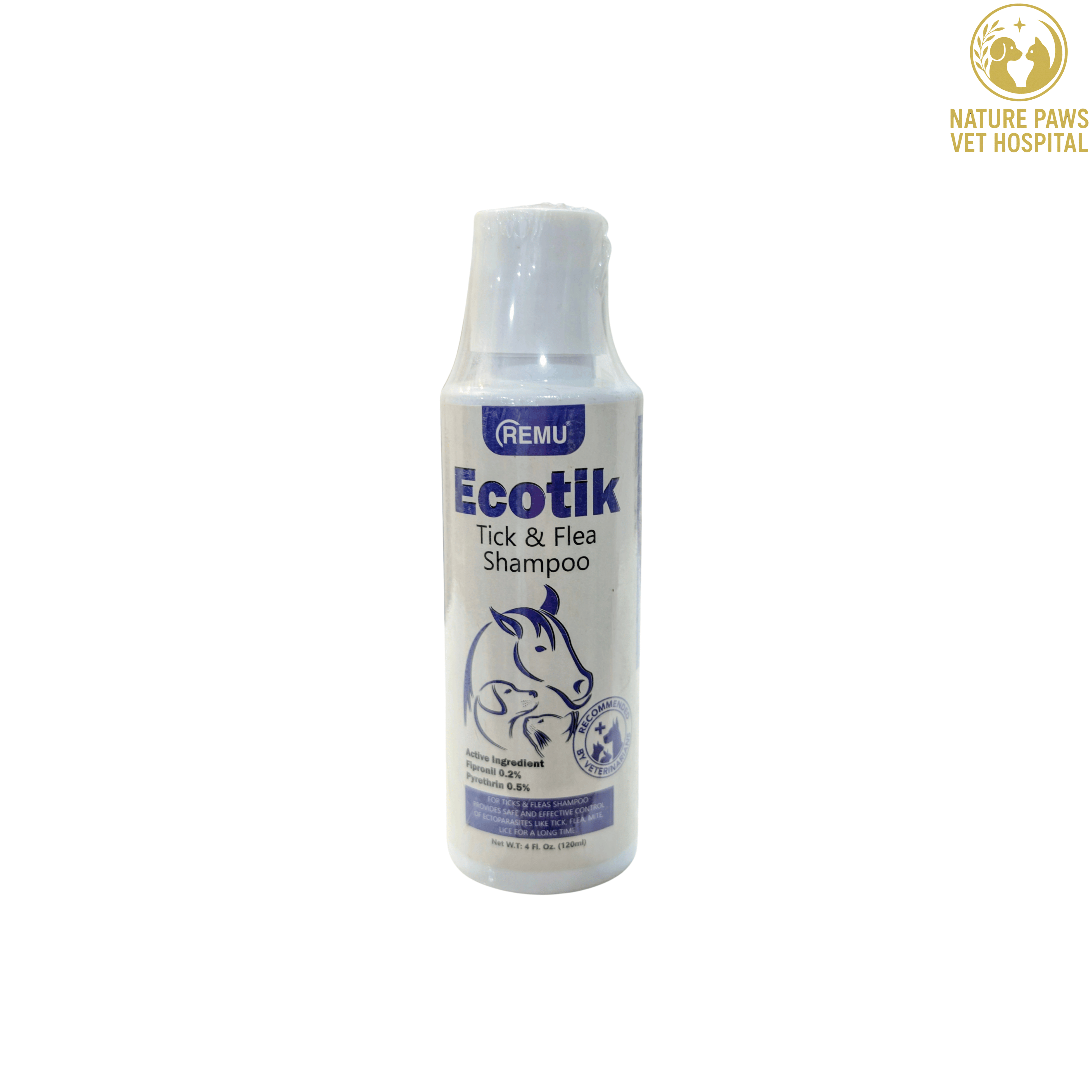 Ecotik Flea & Tick Shampoo For Cat & Dogs - 100ml