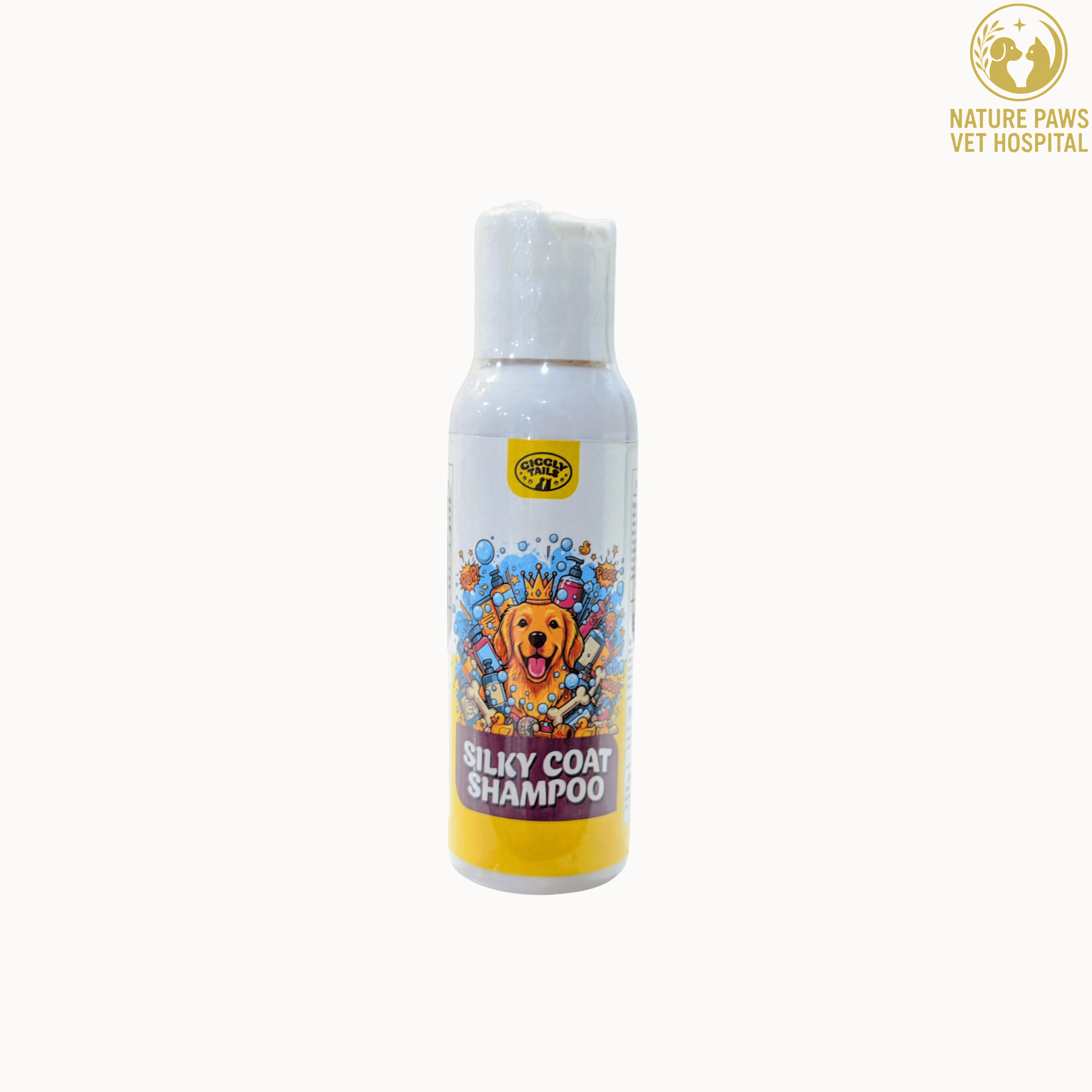 Giggly Tails Silky Coat Dog Shampoo - 100ml - Image 1