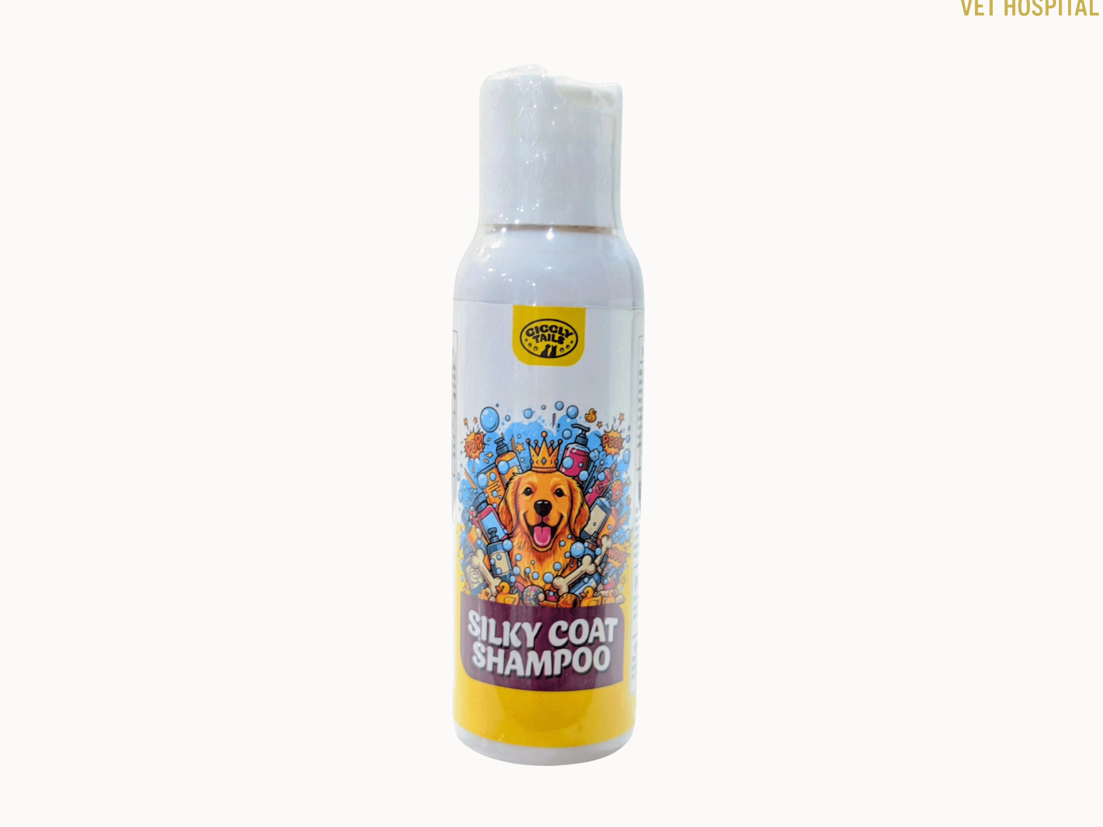 Giggly Tails Silky Coat Dog Shampoo - 100ml