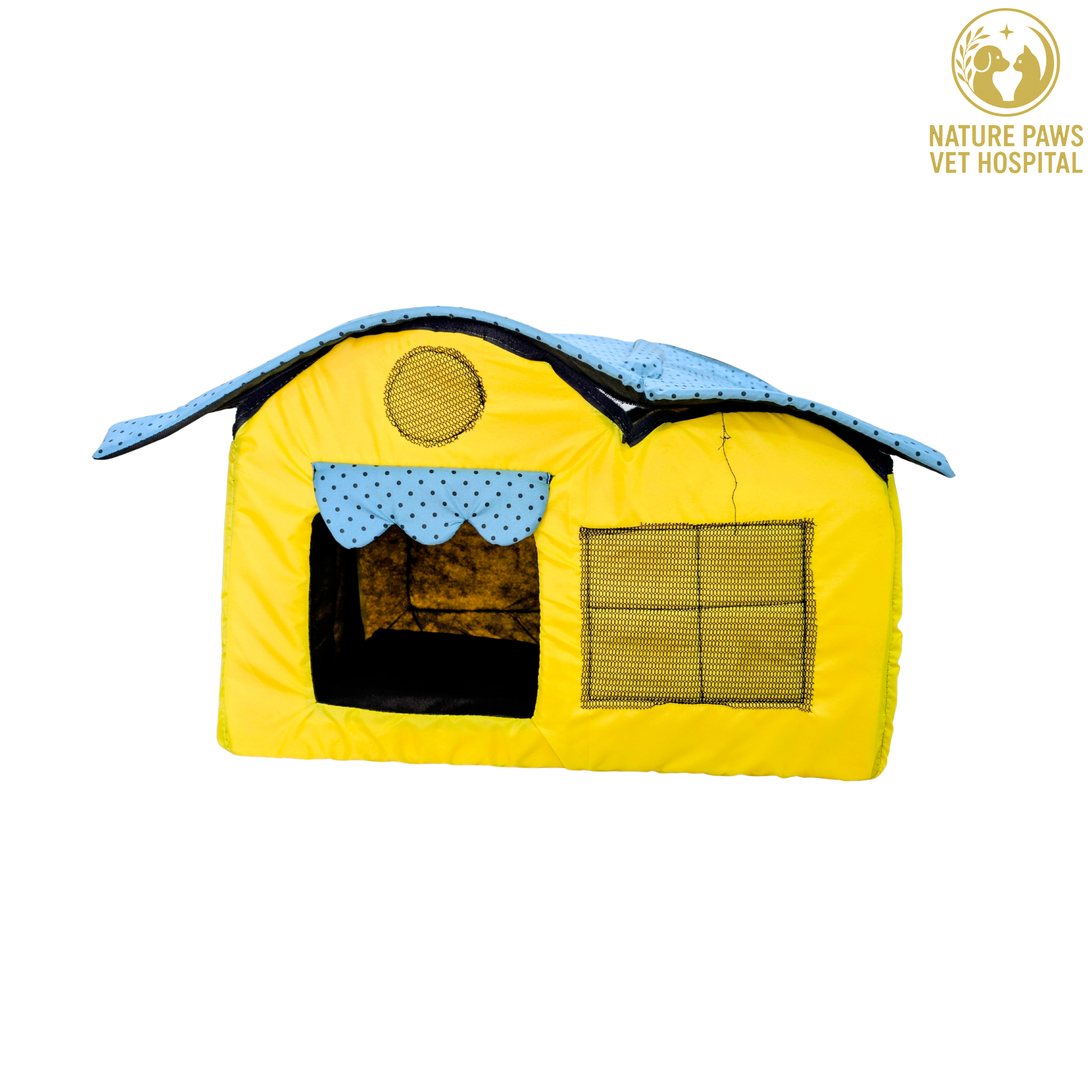 Double Hut House For Cats  thumbnail 2