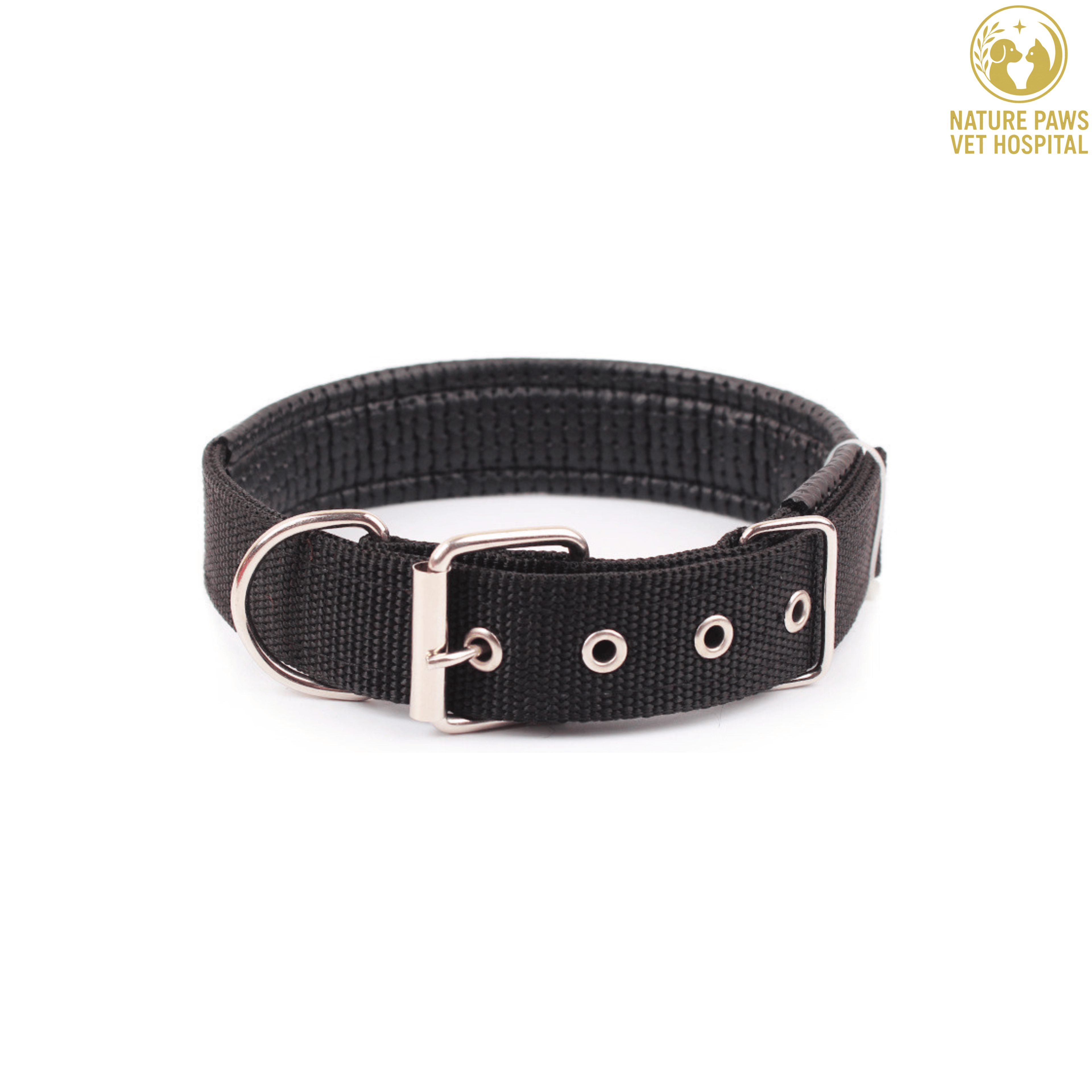 Soft Nylon Padded Adjustable Collar For Dogs thumbnail 5