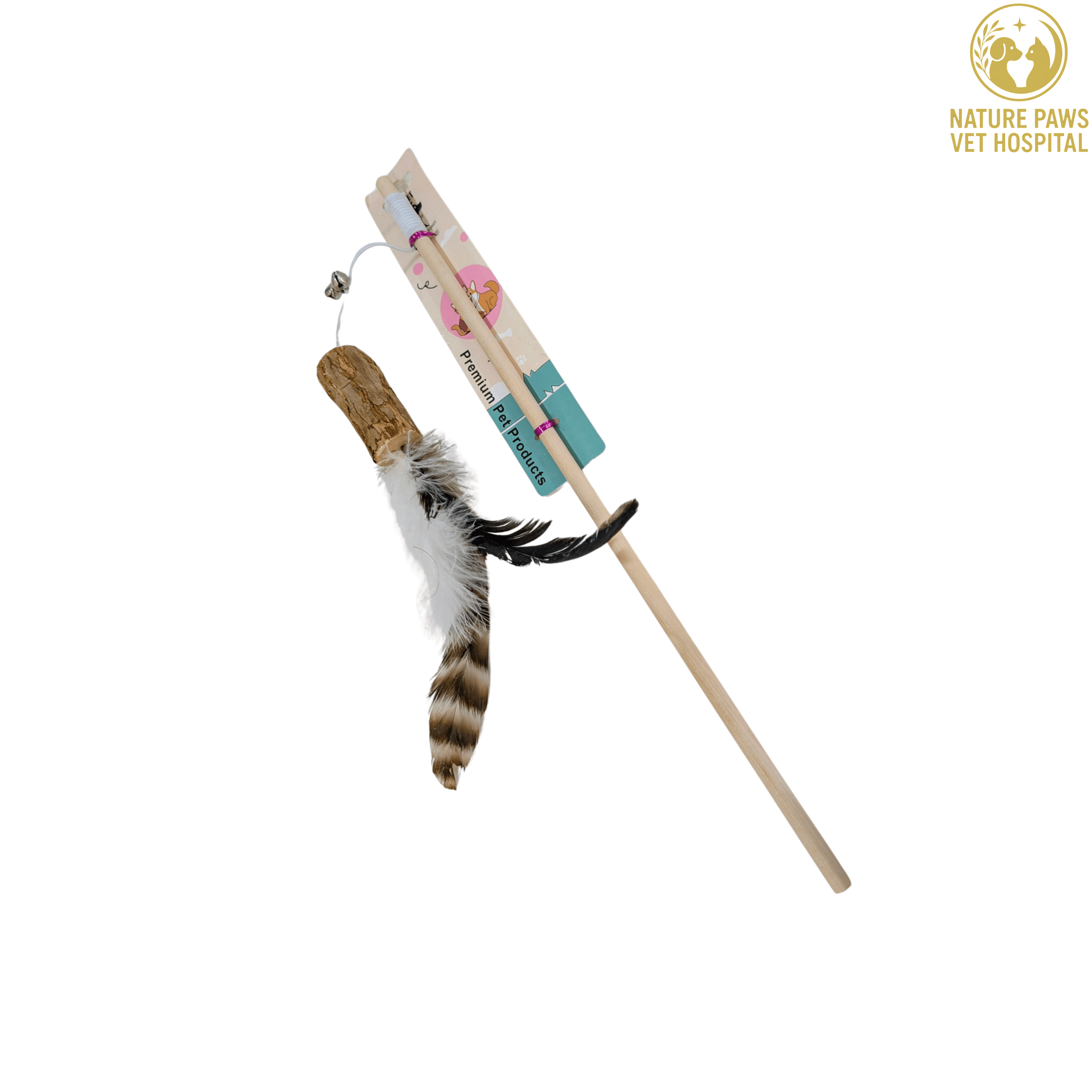 Cat Wooden Playing Stick