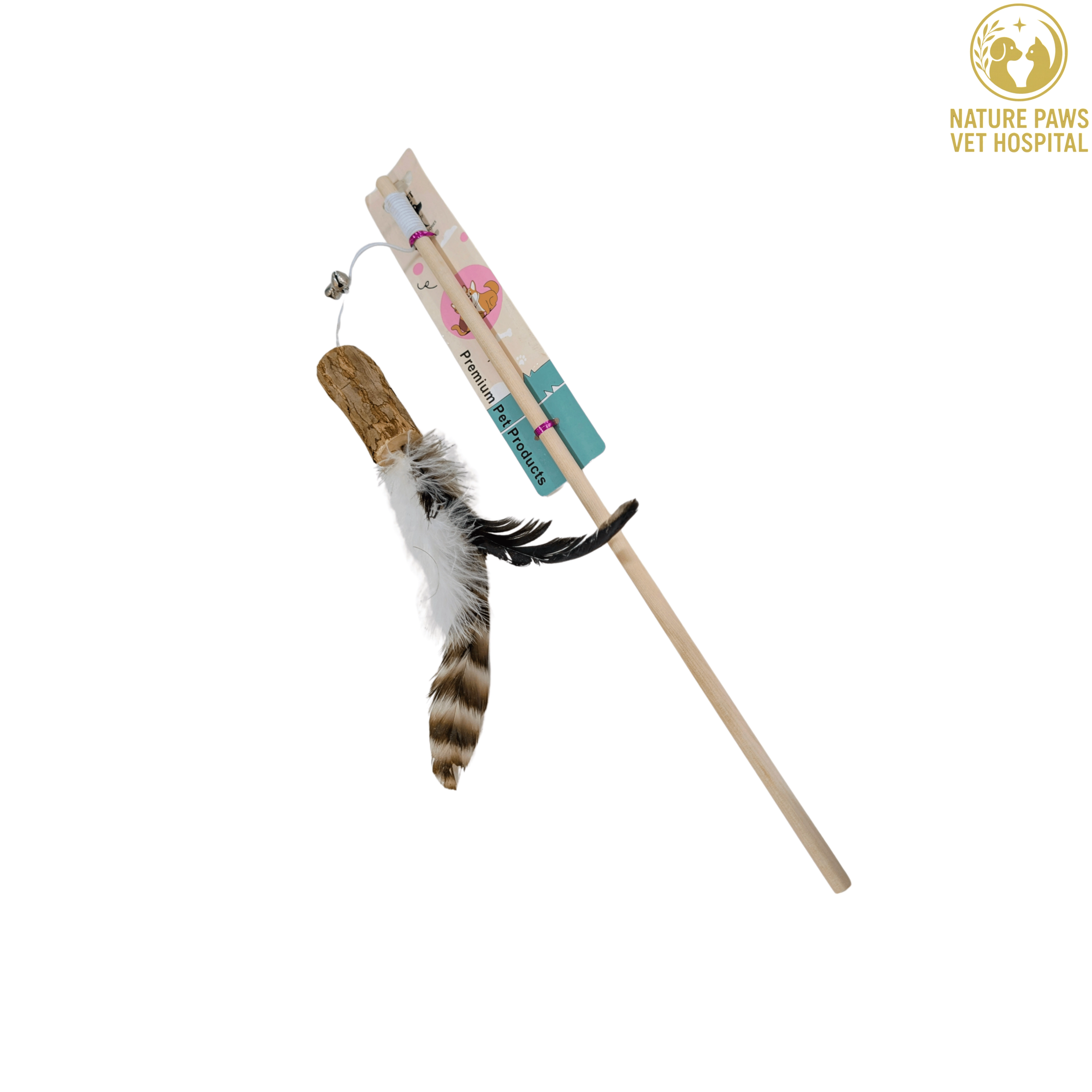Cat Wooden Playing Stick - Image 1