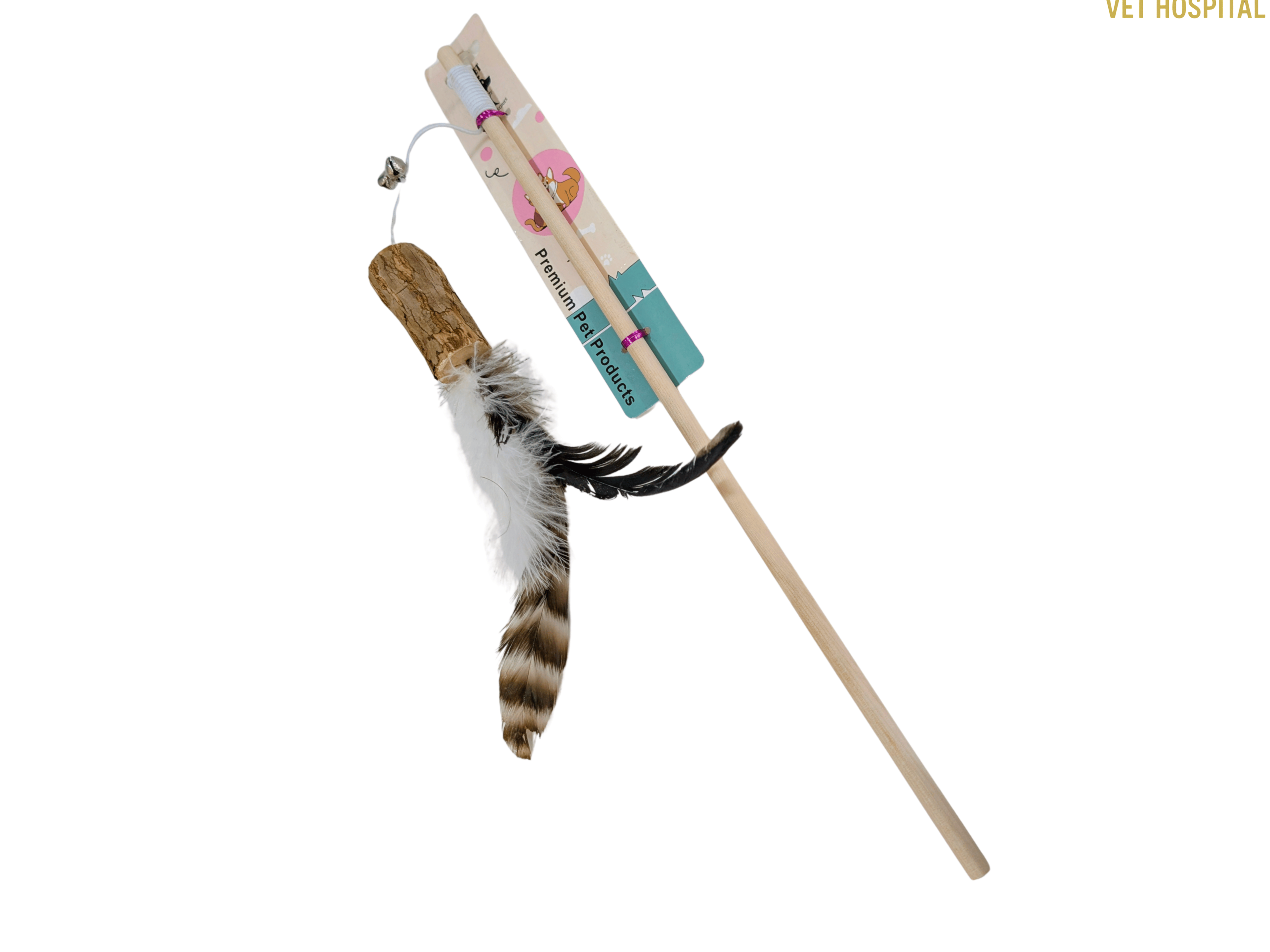 Cat Wooden Playing Stick