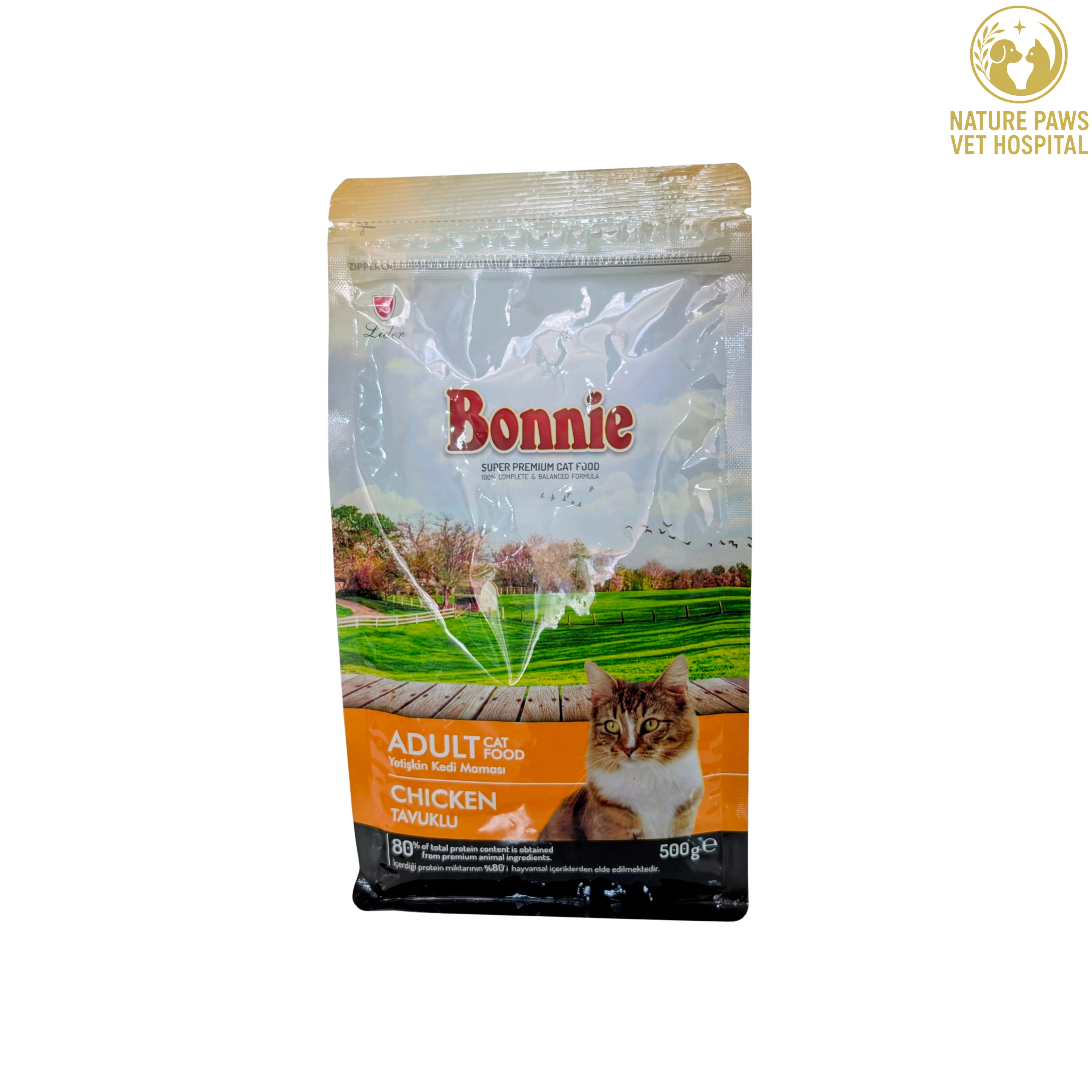 Bonnie Adult Cat Food - 500g Pack - Image 1