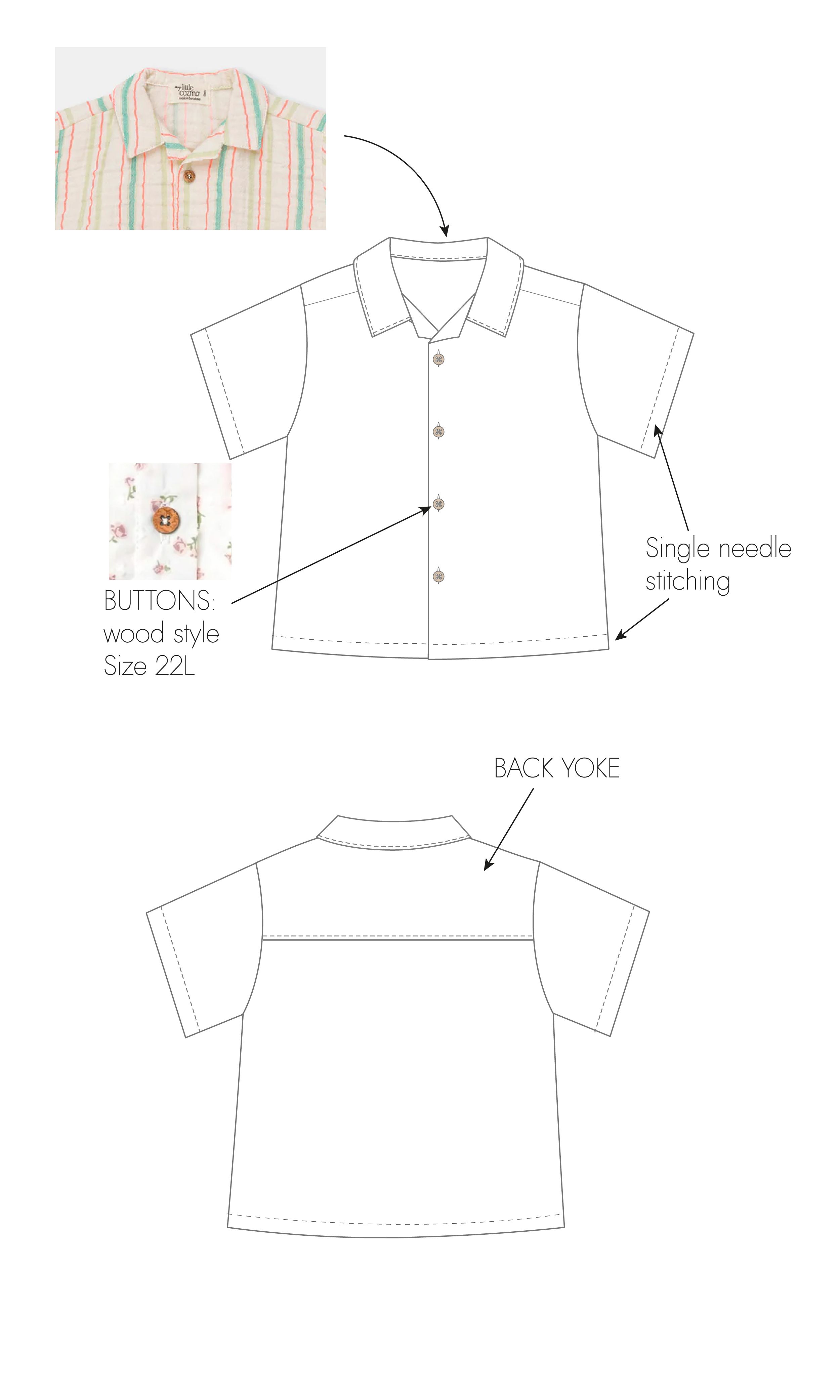 Short Sleeve Shirt Tech Flat