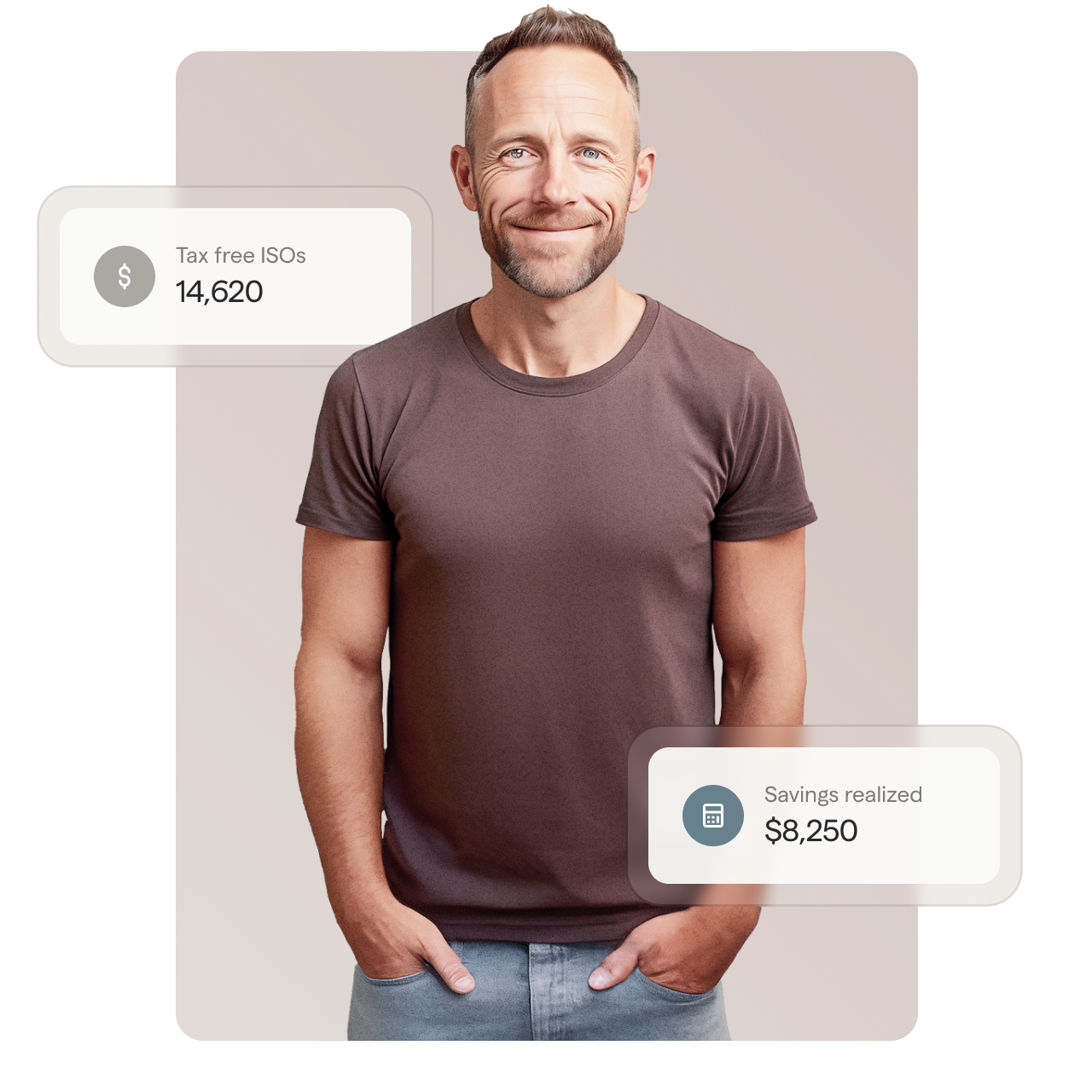 Man looking relaxed because he can save money on taxes