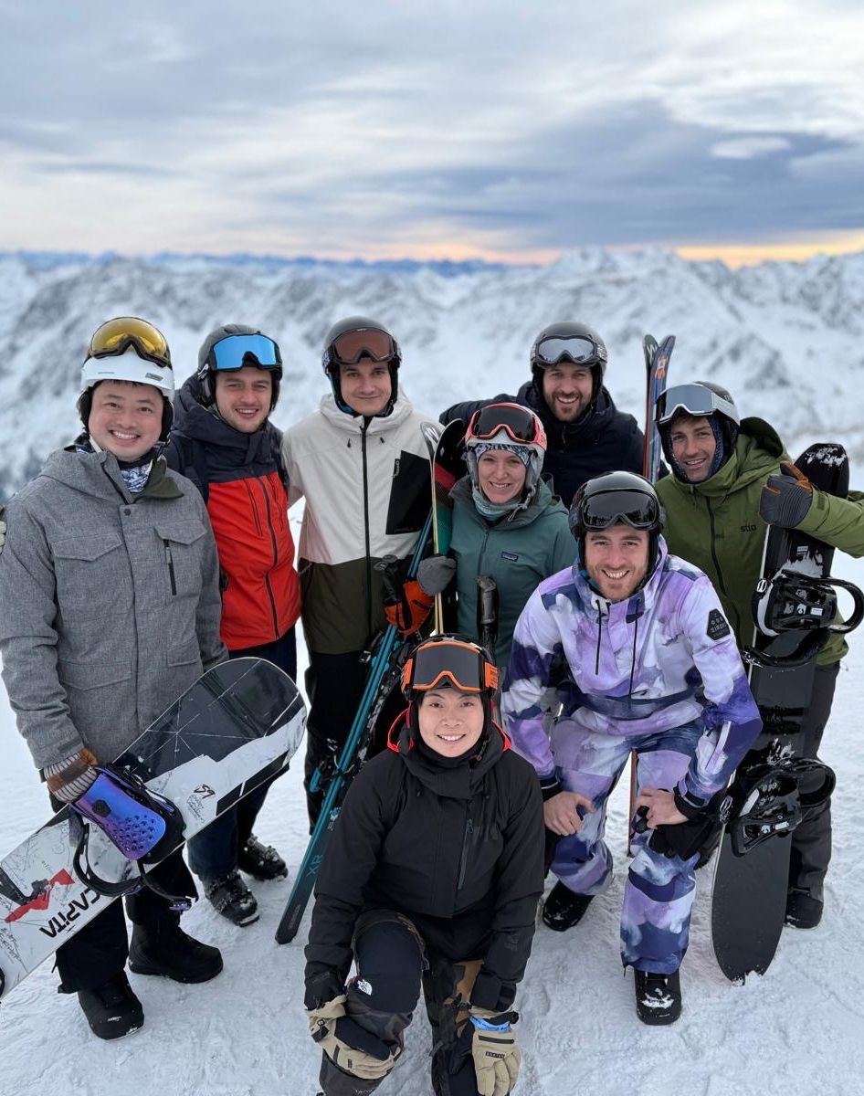 Team ski trip