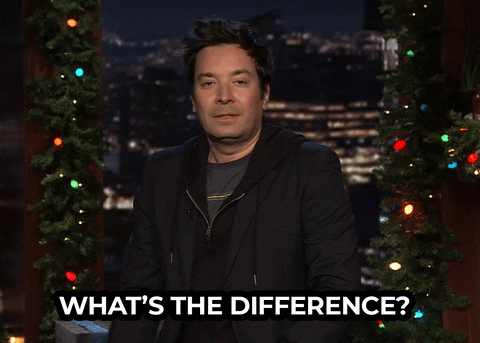 Jimmy Fallon saying what's the difference