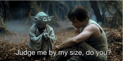 Star Wars Yoda judge by size
