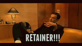 Ben Affleck in Good Will Hunting saying retainer