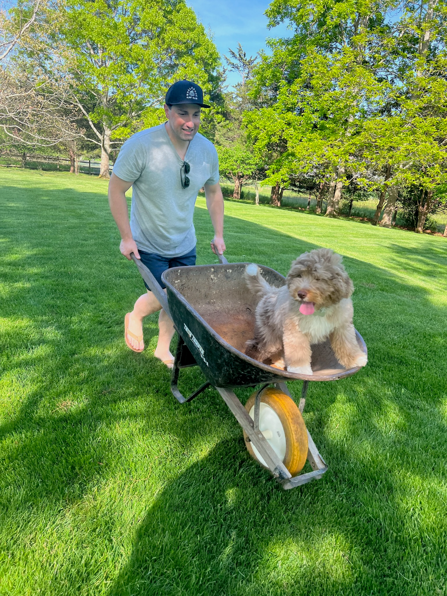 Mike with his dog