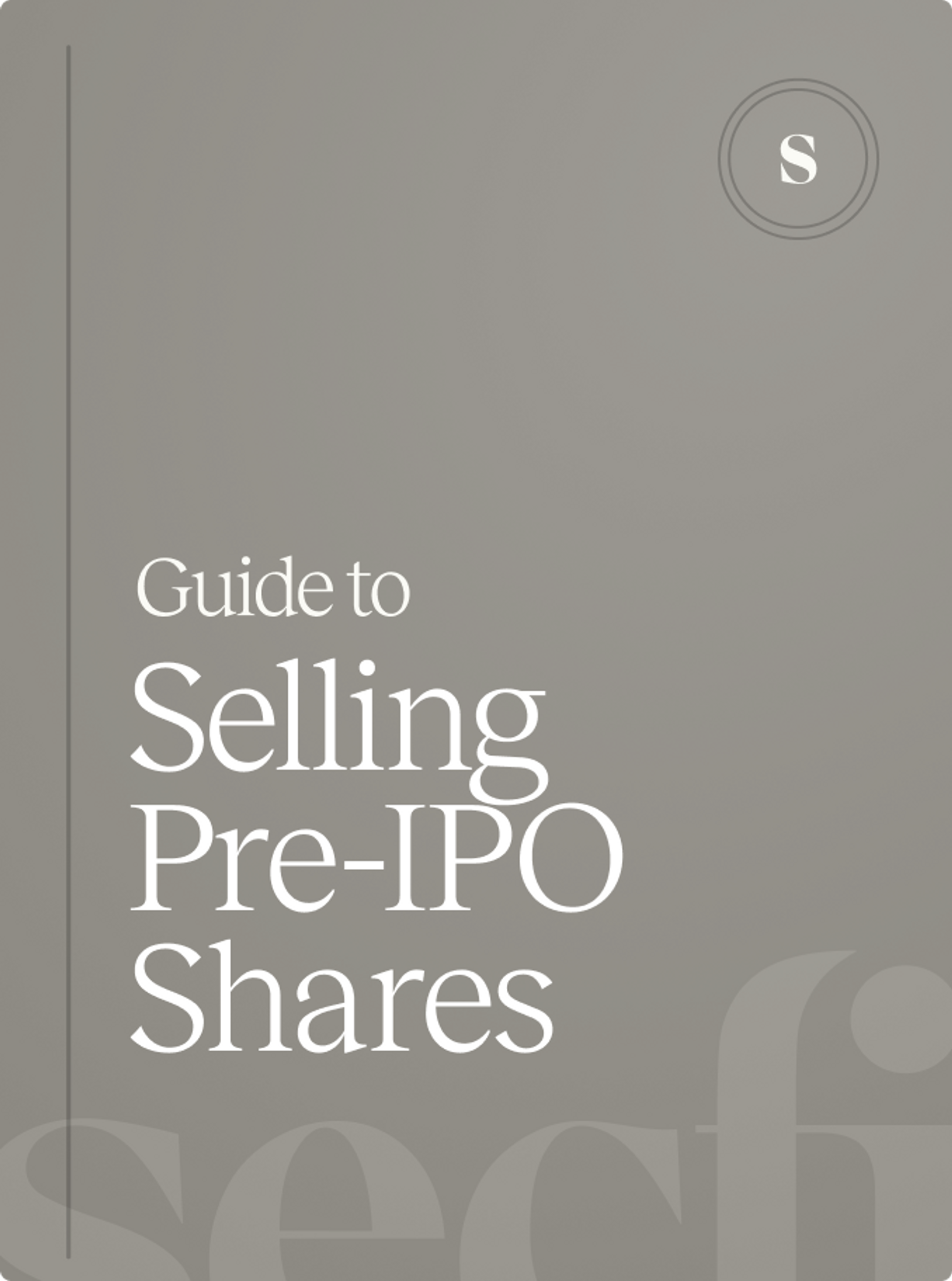 Selling pre-ipo shares guide cover