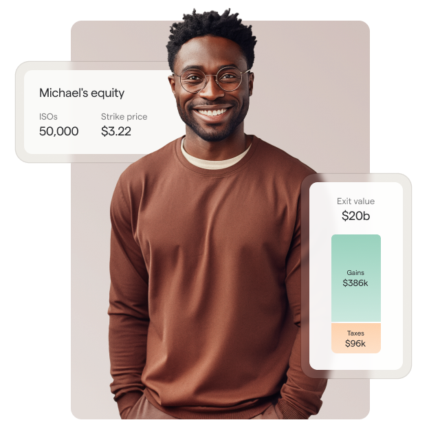 Man with 50,000 ISOs at a company with a $20B exit value