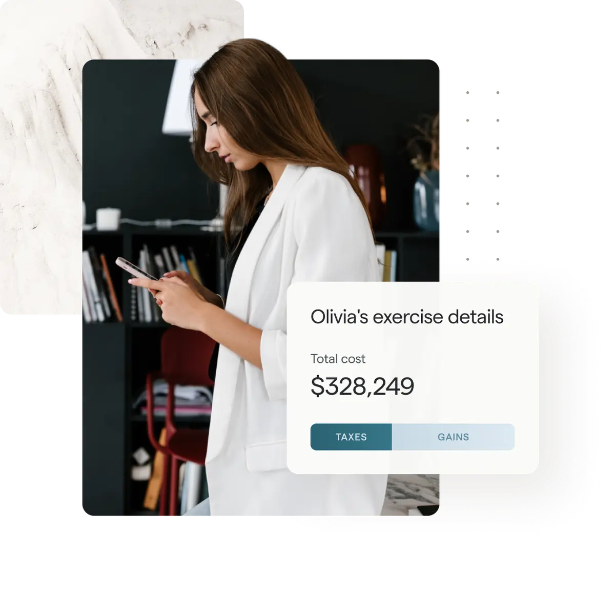 Example of someones total exercise cost