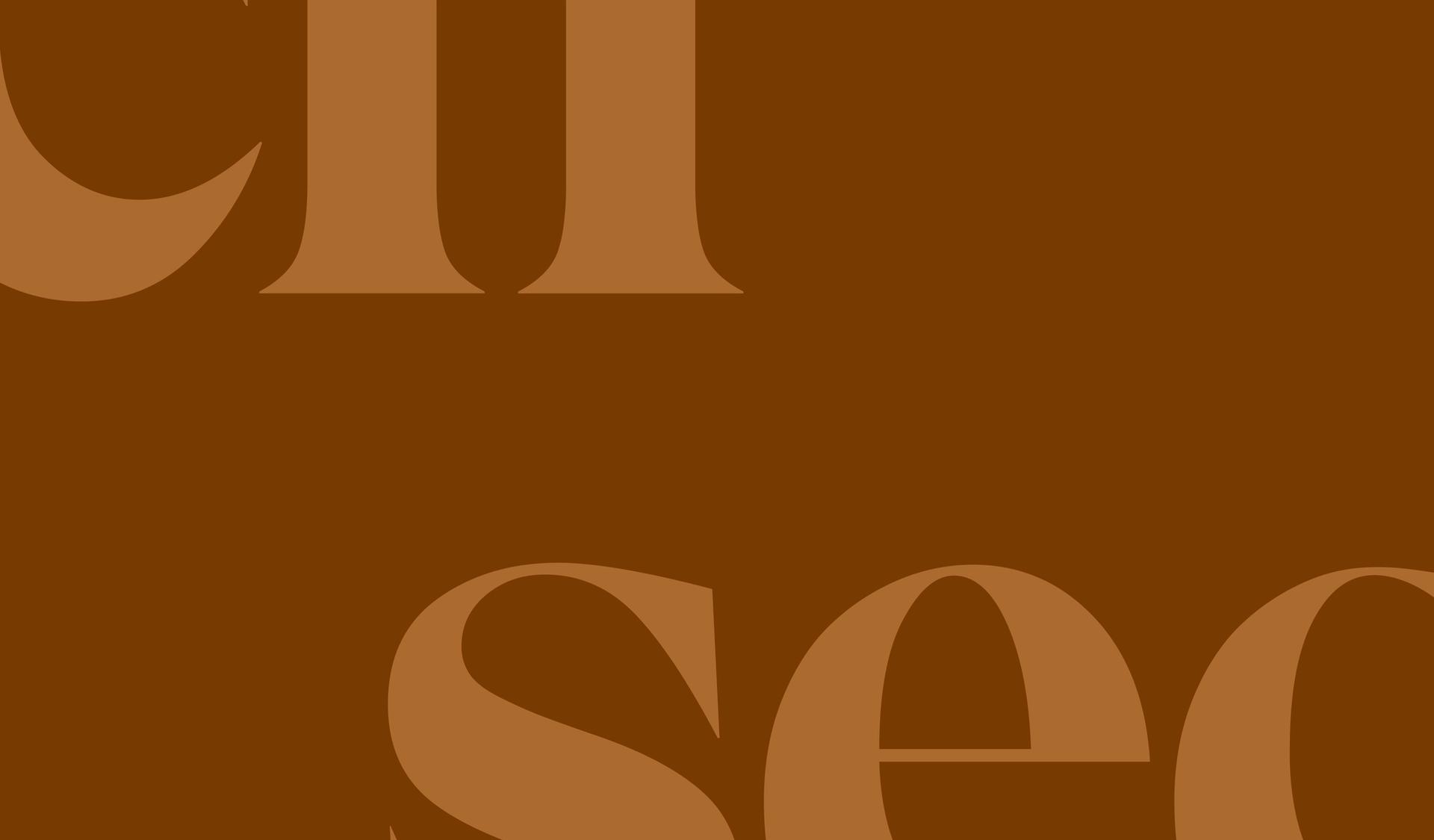 Secfi logo with brown background