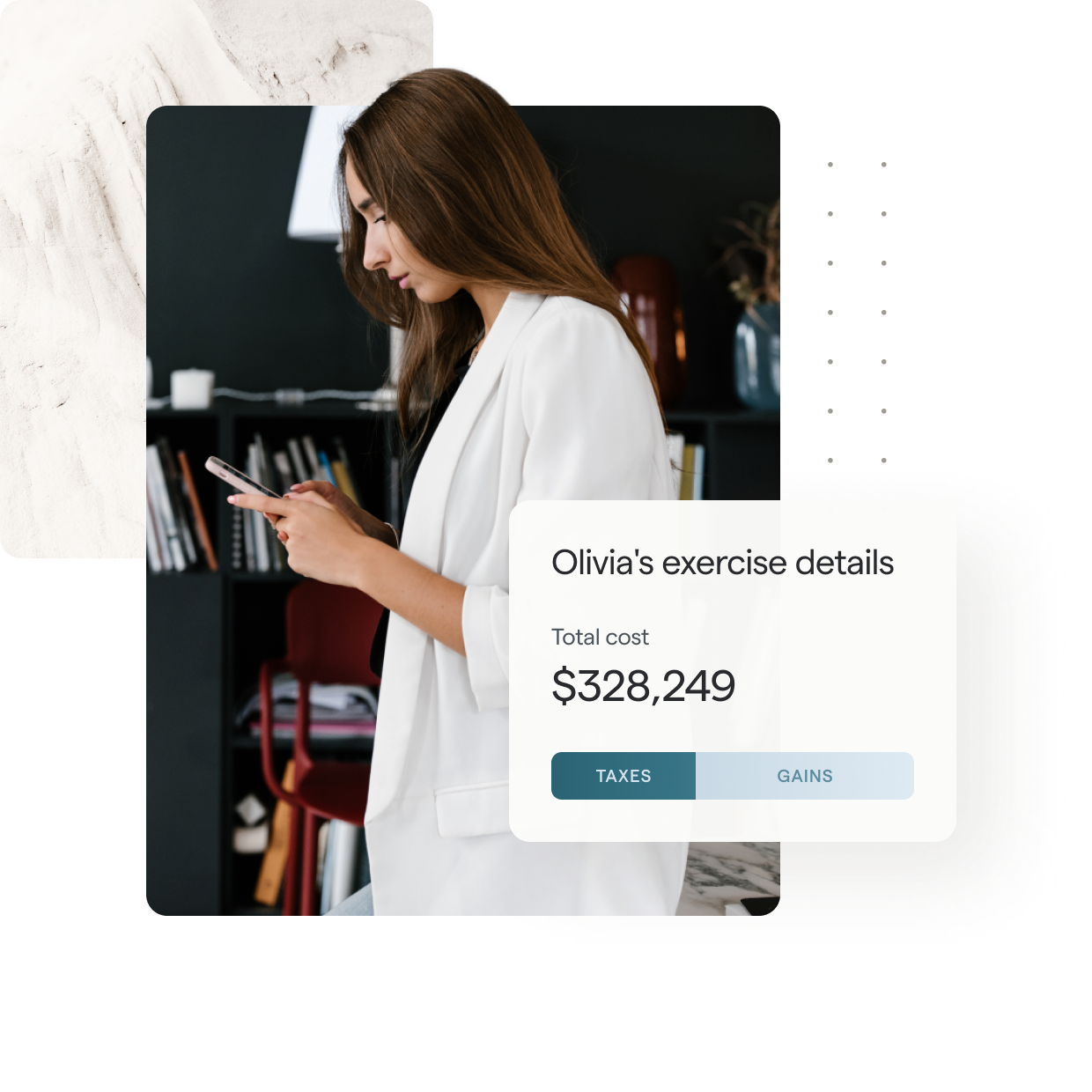 Example of someones total exercise cost
