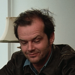 Jack Nicholson looking confused