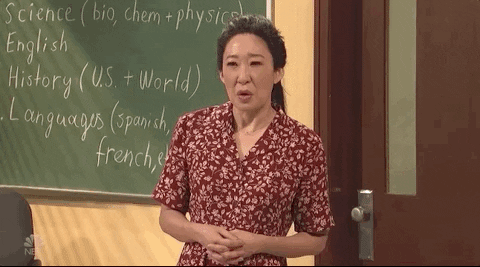 Sandra Oh Saturday Night Live saying Okay