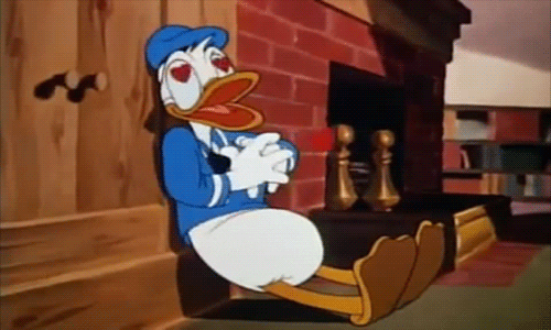 Donald Duck in love