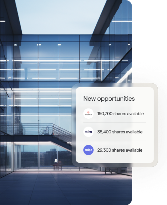 Building + example of pre-ipo shares for sale